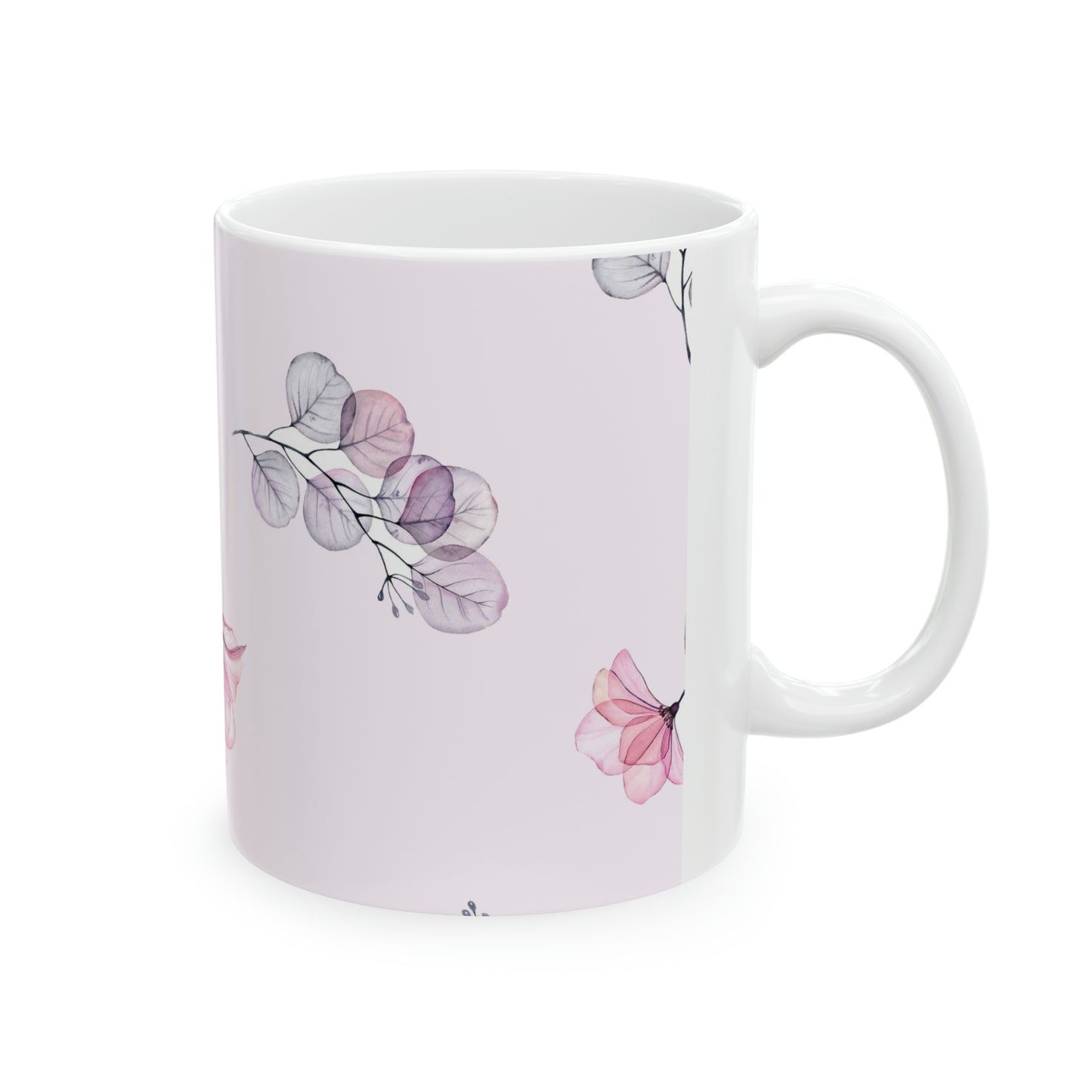 Floral Ceramic Mug, 11oz