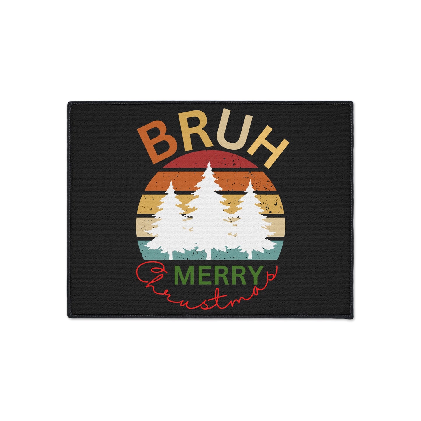 Bruh Merry Christmas, Heavy Duty Floor Mat