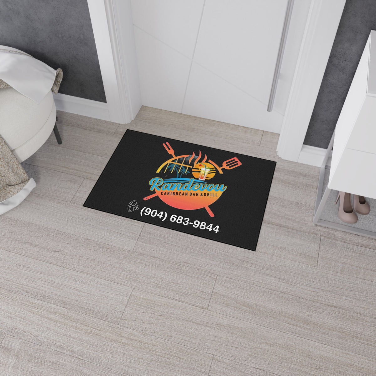 Randevous Bar and Grilled Heavy Duty Floor Mat