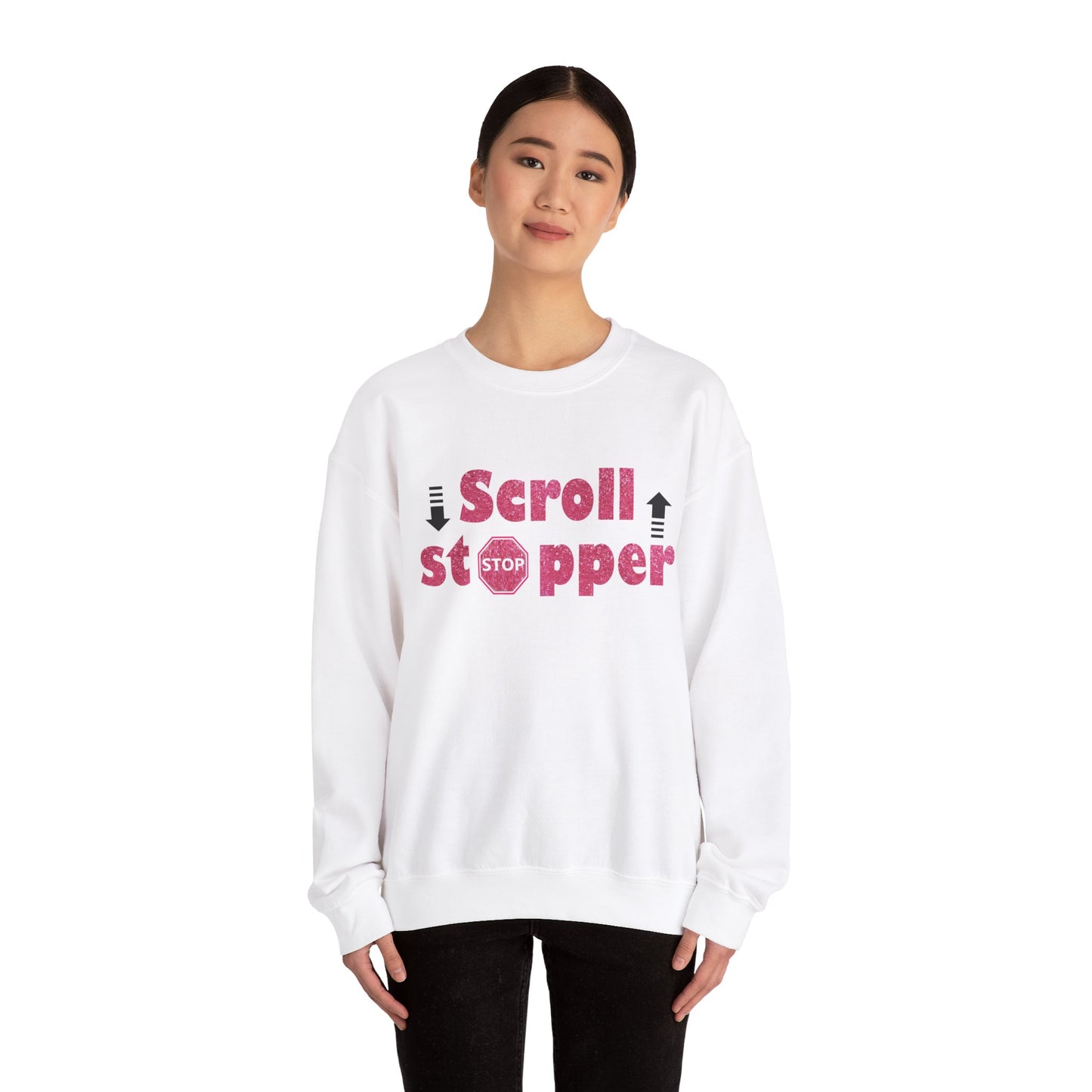 Scroll stopper Unisex Heavy Blend™ Crewneck Sweatshirt