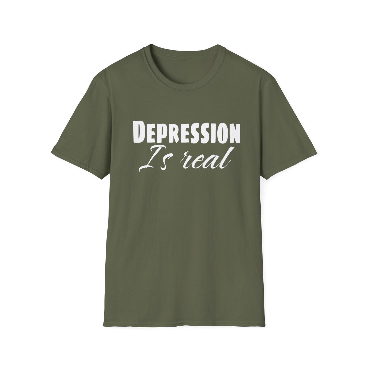 Depression is real Unisex Softstyle T-Shirt