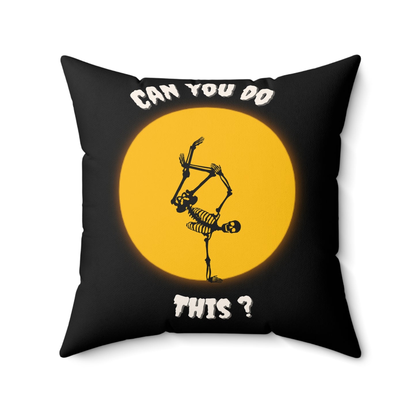 Halloween skeleton dance Spun Polyester Square Pillow