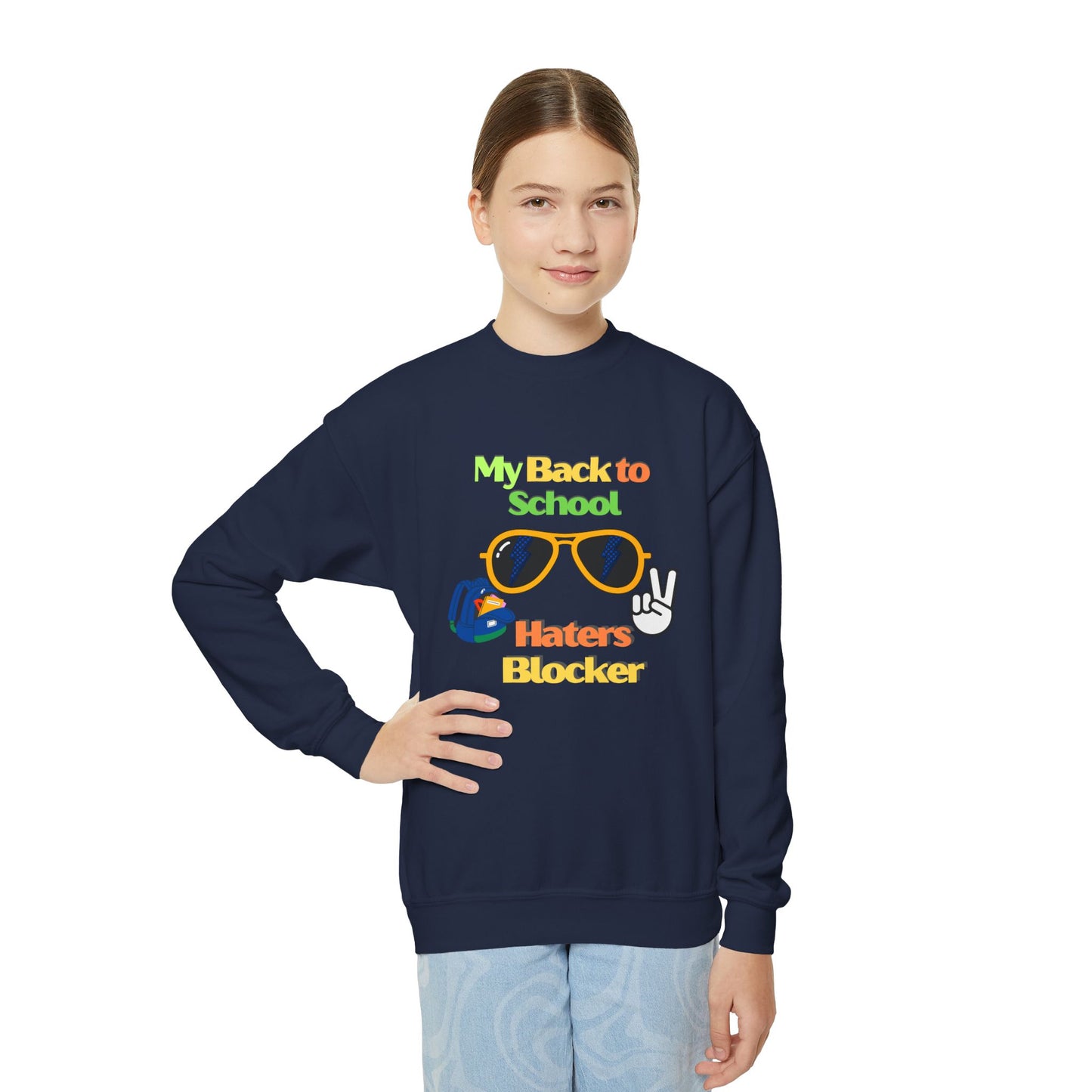 My back to school Youth Crewneck Sweatshirt