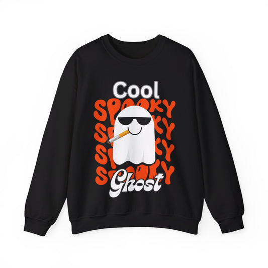 Cool Spooky Ghost Unisex Heavy Blend™ Crewneck Sweatshirt