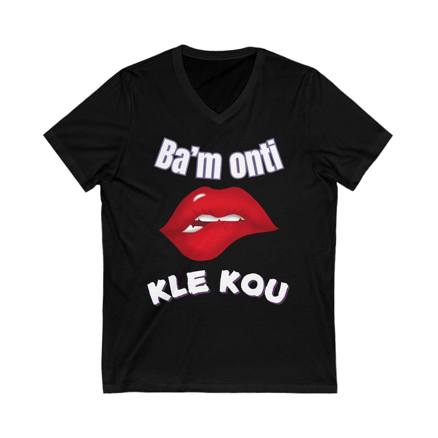 Bam onti kle kou  V-Neck Tee