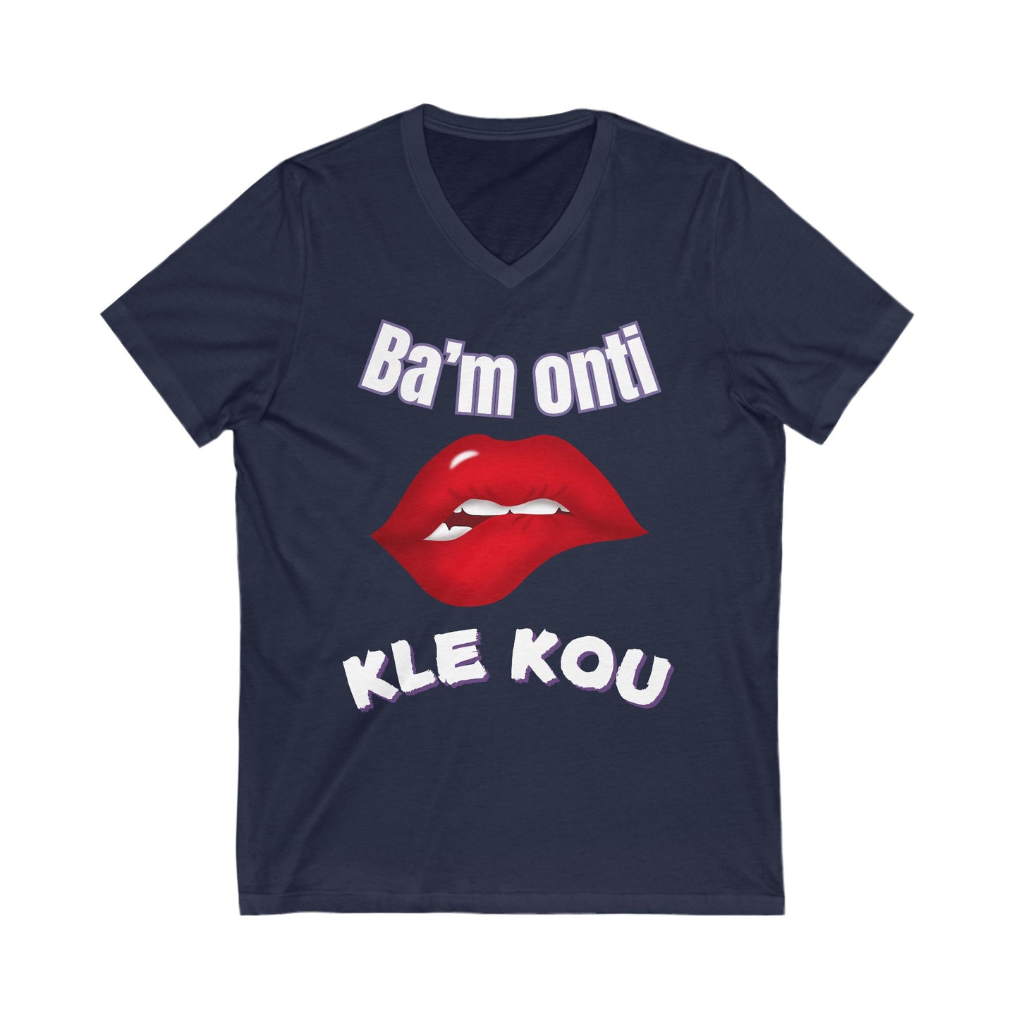 Bam onti kle kou  V-Neck Tee