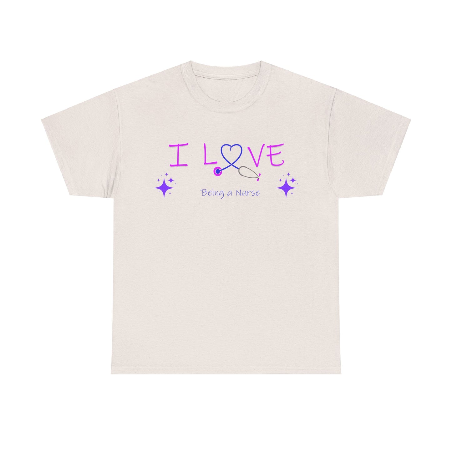 love being a nurse Unisex Heavy Cotton Tee