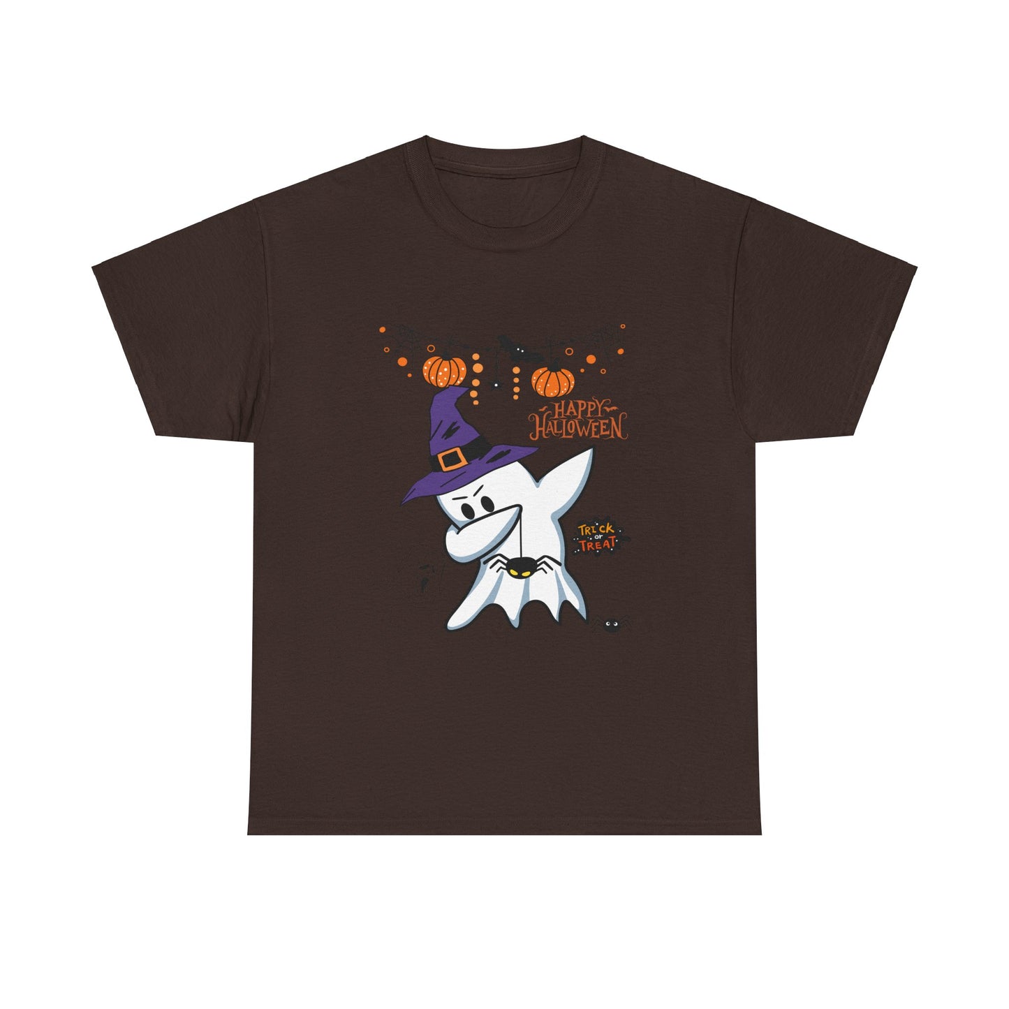 Dabbing Ghost Happy Halloween Dabbing Ghost Unisex Heavy Cotton Tee