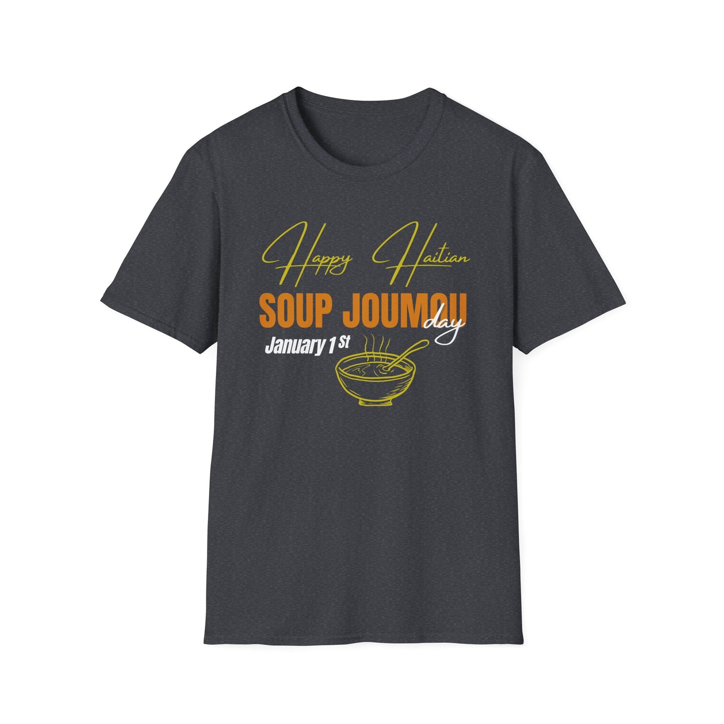 Happy Haitian soup joumou day Unisex Softstyle T-Shirt