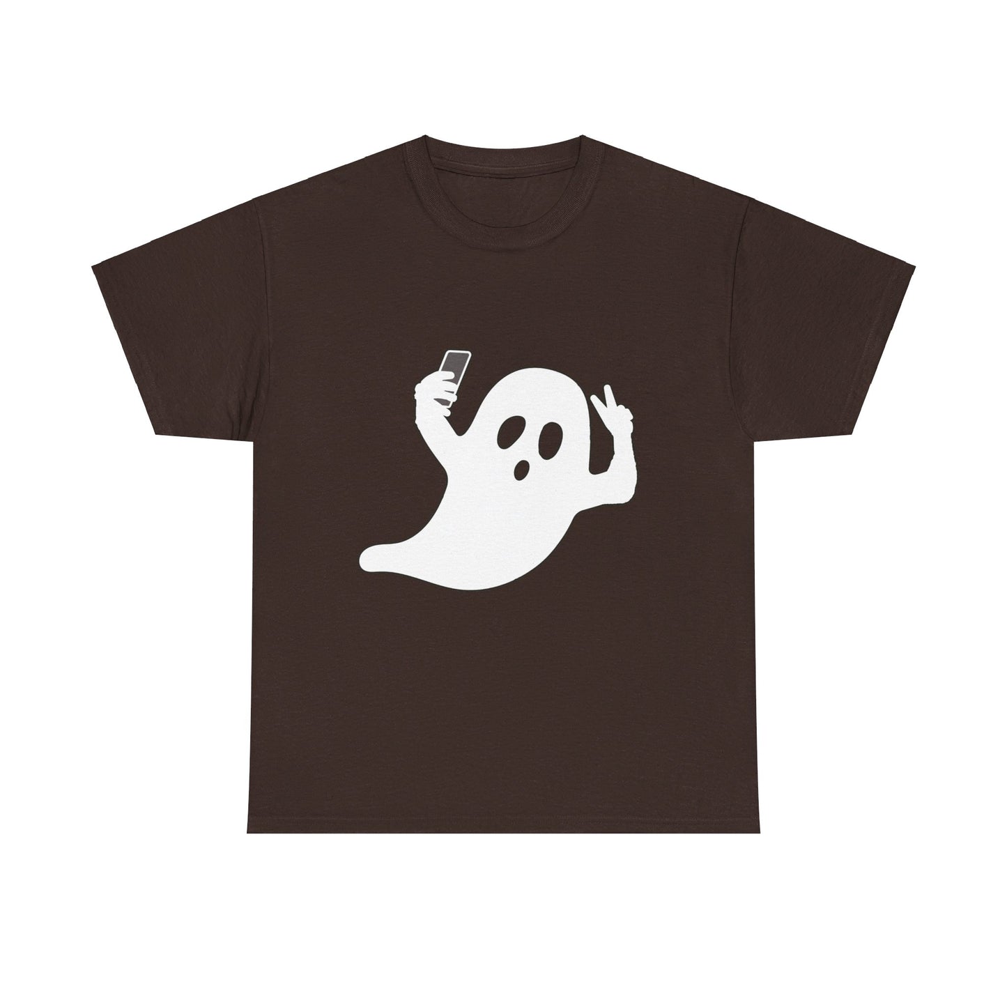 Halloween Ghost selfie ( 1 Last Ghost Selfie ) Unisex Heavy Cotton Tee