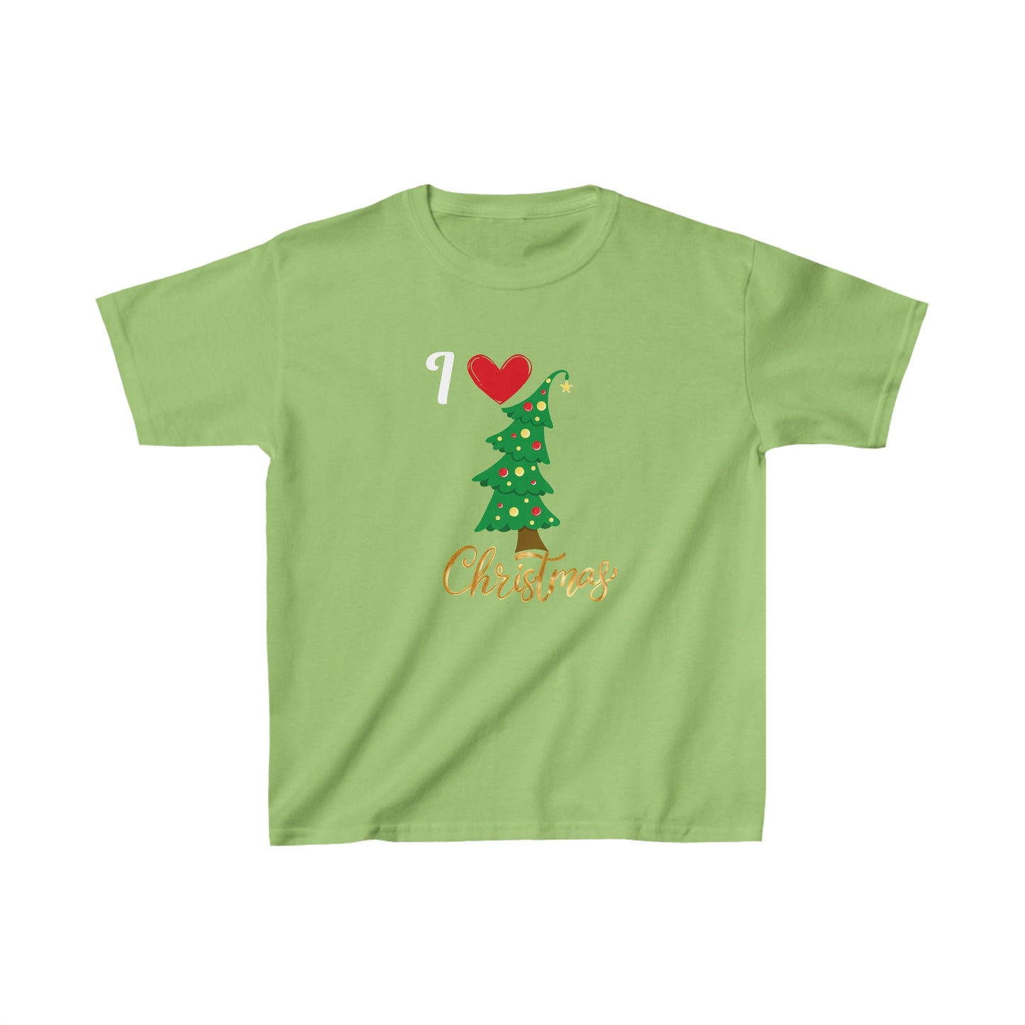 I love Christmas. Kids Heavy Cotton™ Tee