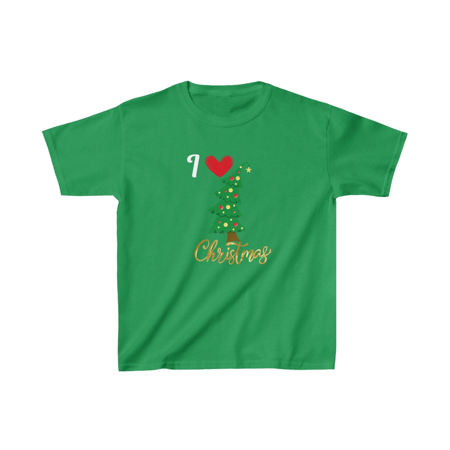 I love Christmas. Kids Heavy Cotton™ Tee