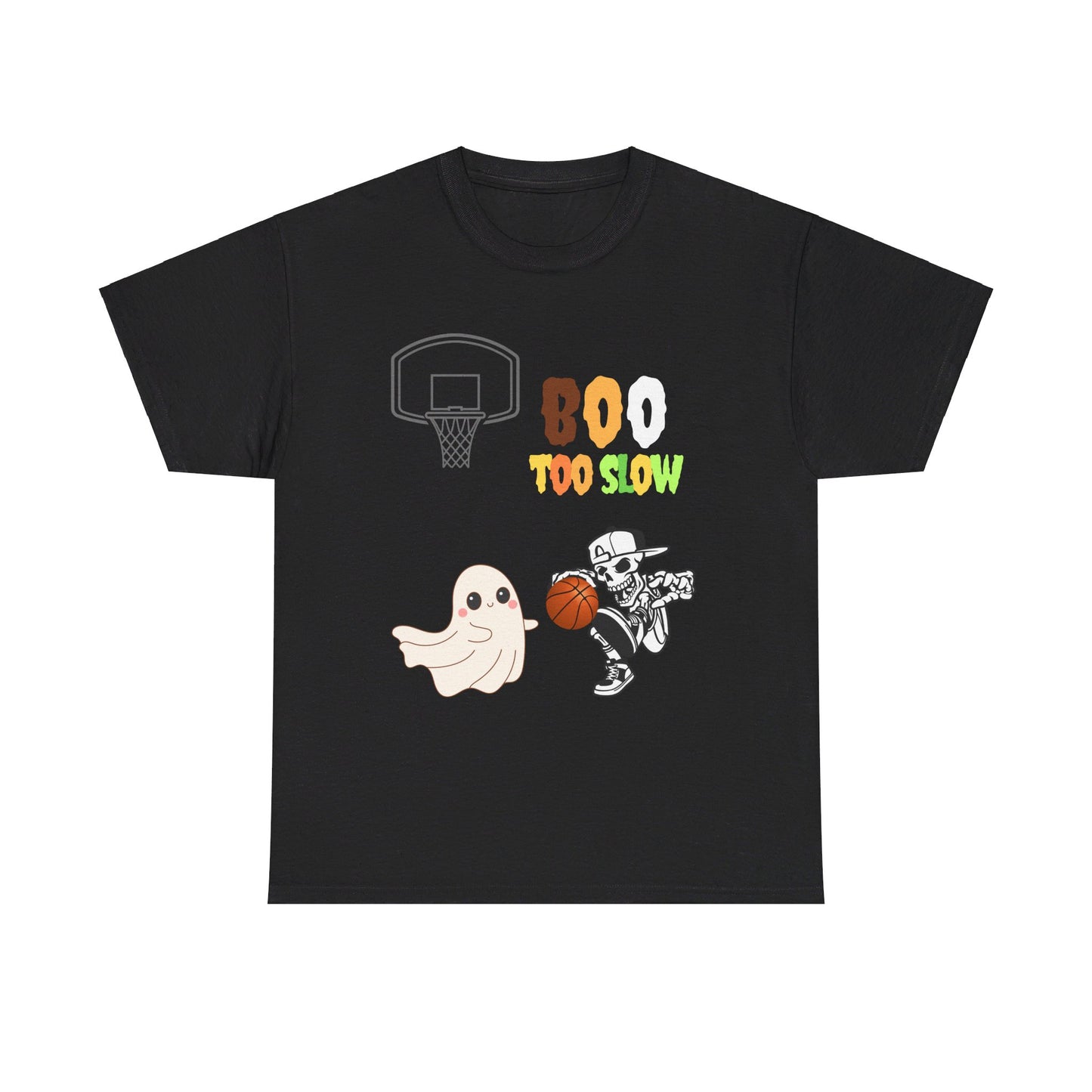 Halloween tshirt boo too slow   Unisex Heavy Cotton Tee