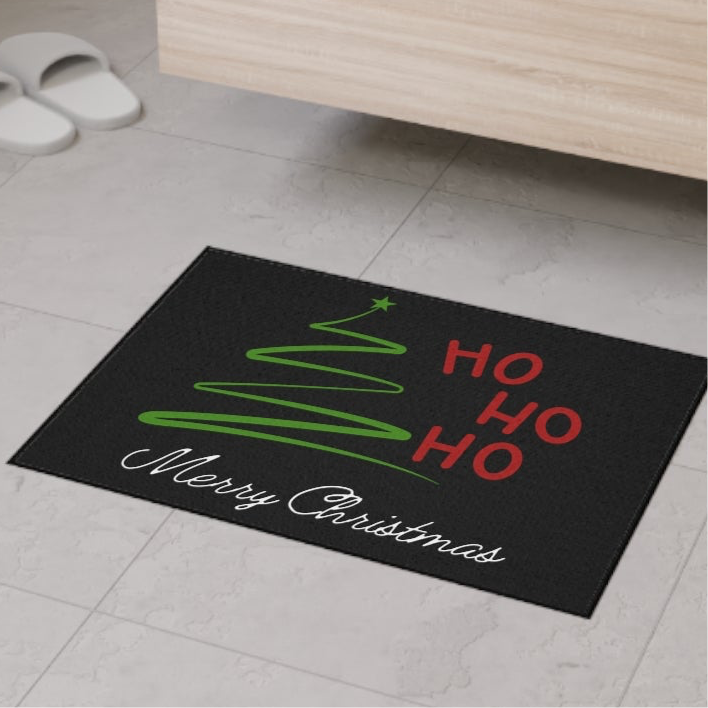 Ho ho ho Meryy Christmas, Heavy Duty Floor Mat