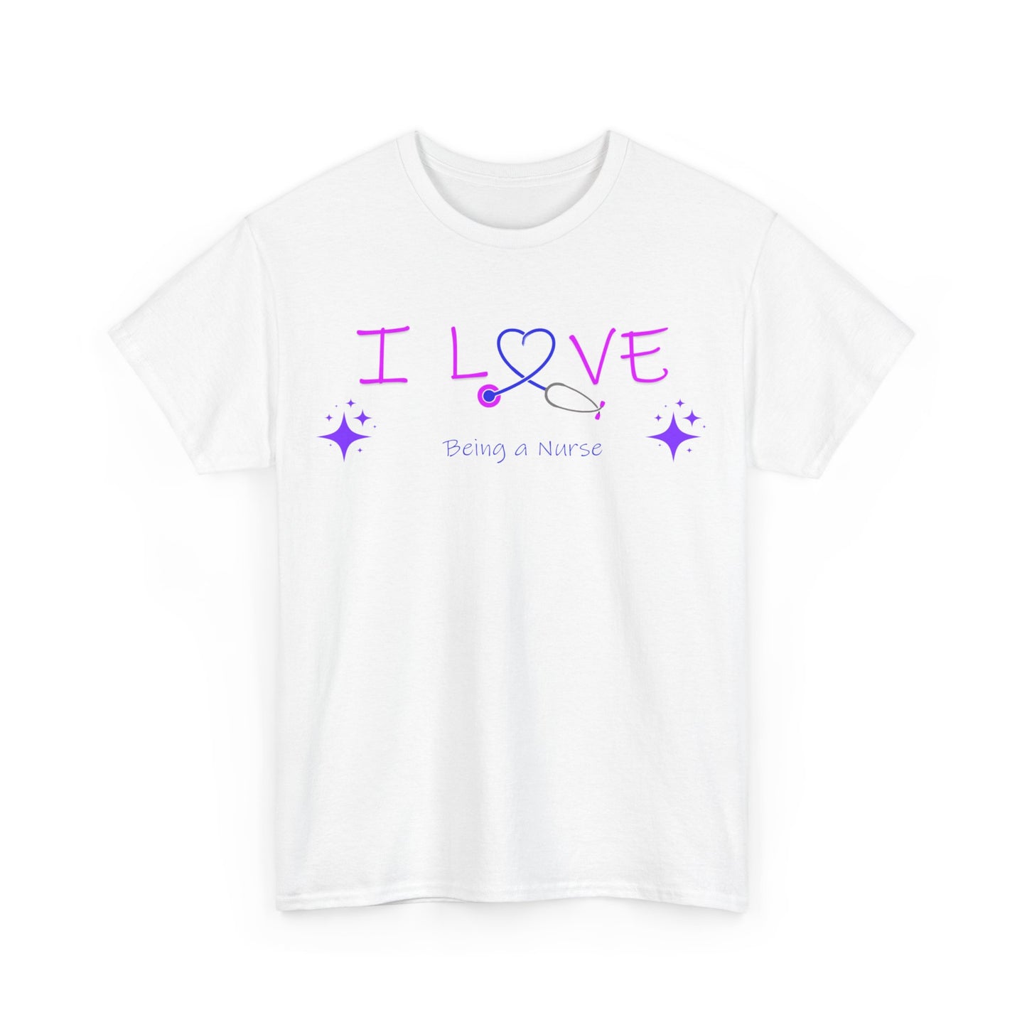 love being a nurse Unisex Heavy Cotton Tee