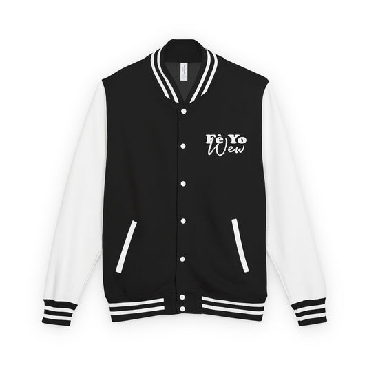 Fè yo wew Letterman Jacket — 'Fe Yo Wew' Retro Script Varsity Jacket