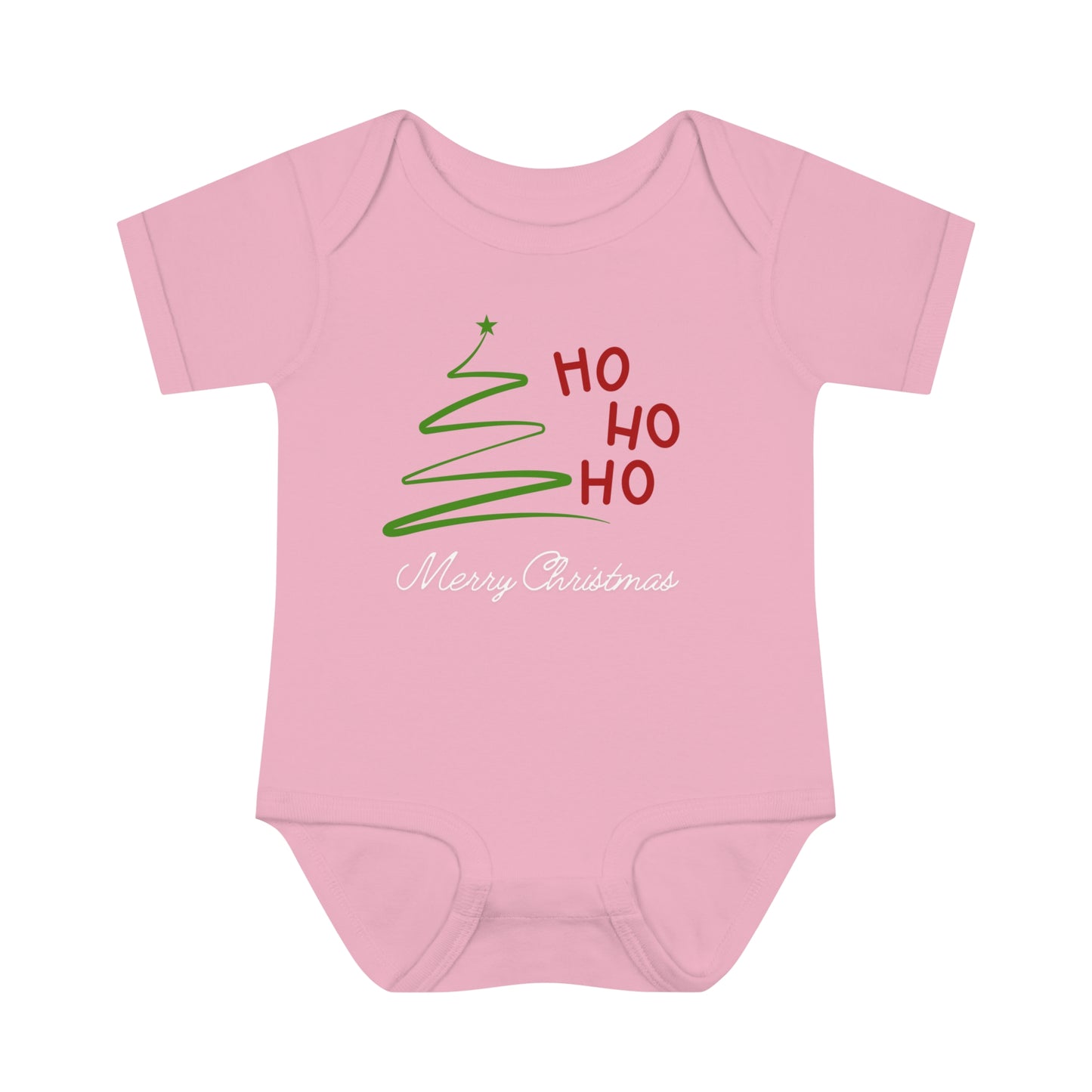 Ho ho ho, Merry Christmas. Infant Baby Rib Bodysuit