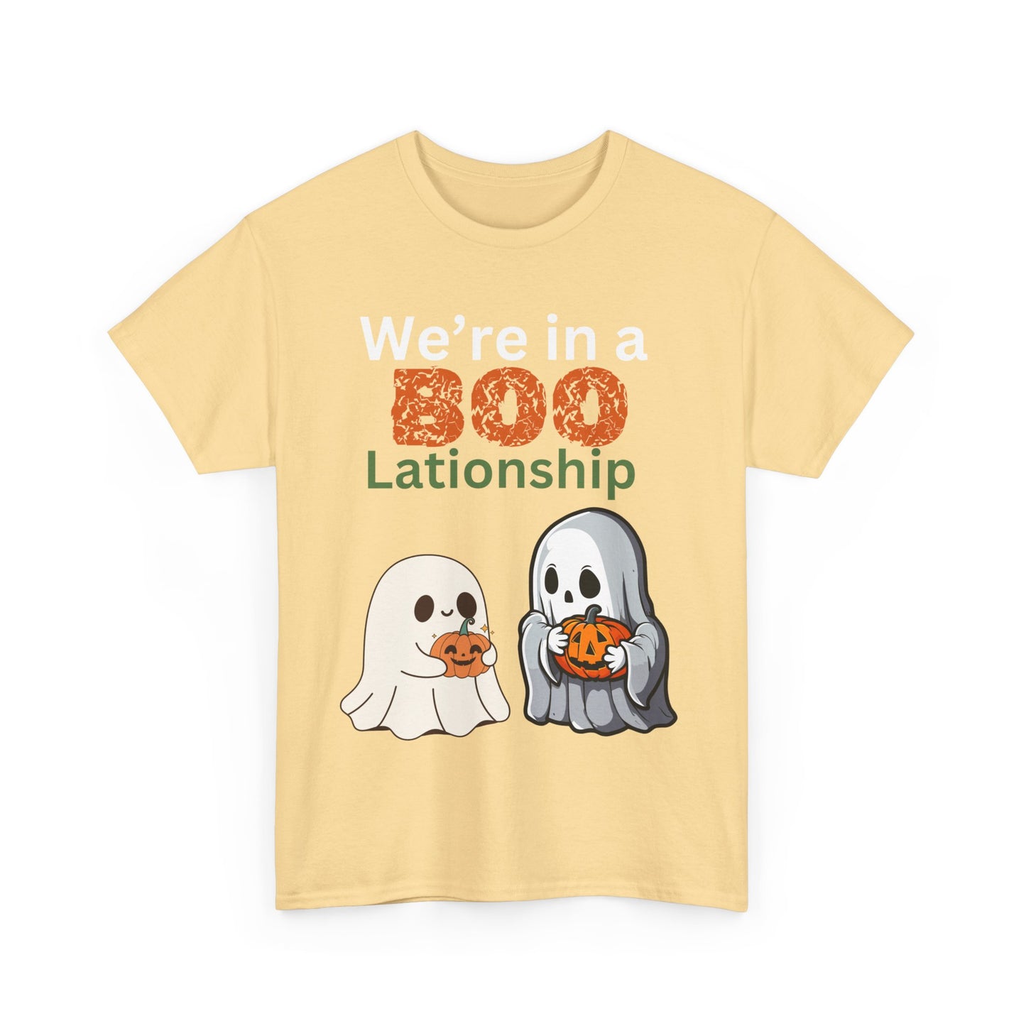 Matching Halloween shirt for couple in a relationship we’re in a boo patio shop