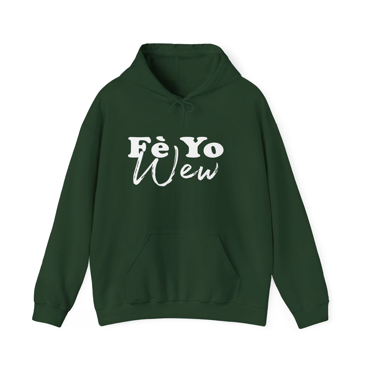 Fè yo wew Cozy Unisex Hoodie for Everyday Comfort, Gift for Friends, Casual Wear, Weekend Outfits, Unisex Heavy Blend Sweatshirt