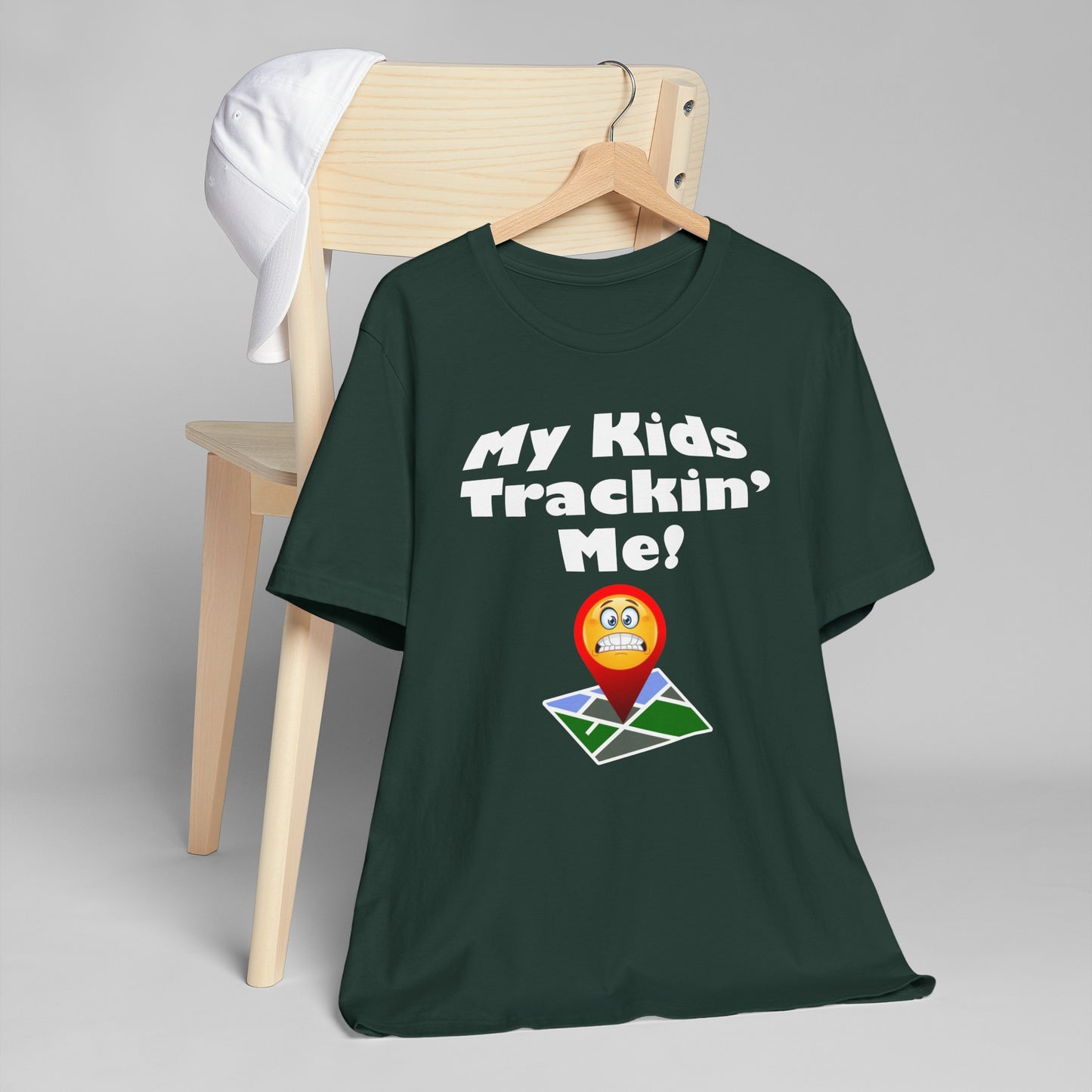 My kids tracking me Unisex Jersey T-Shirt