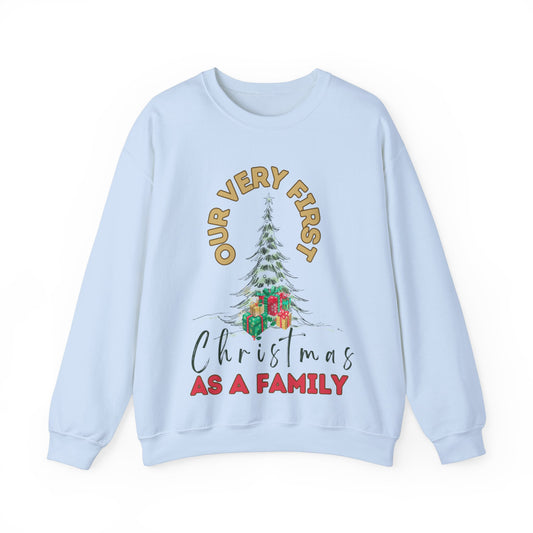 Our first Christmas as a family. Crewneck Sweatshirt