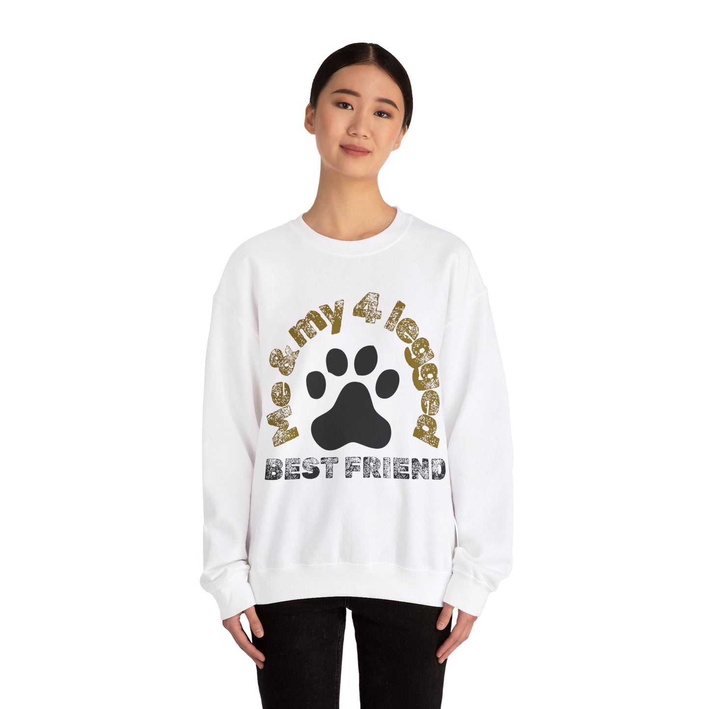 Me and 4 legged best friend Unisex Heavy Blend™ Crewneck Sweatshirt