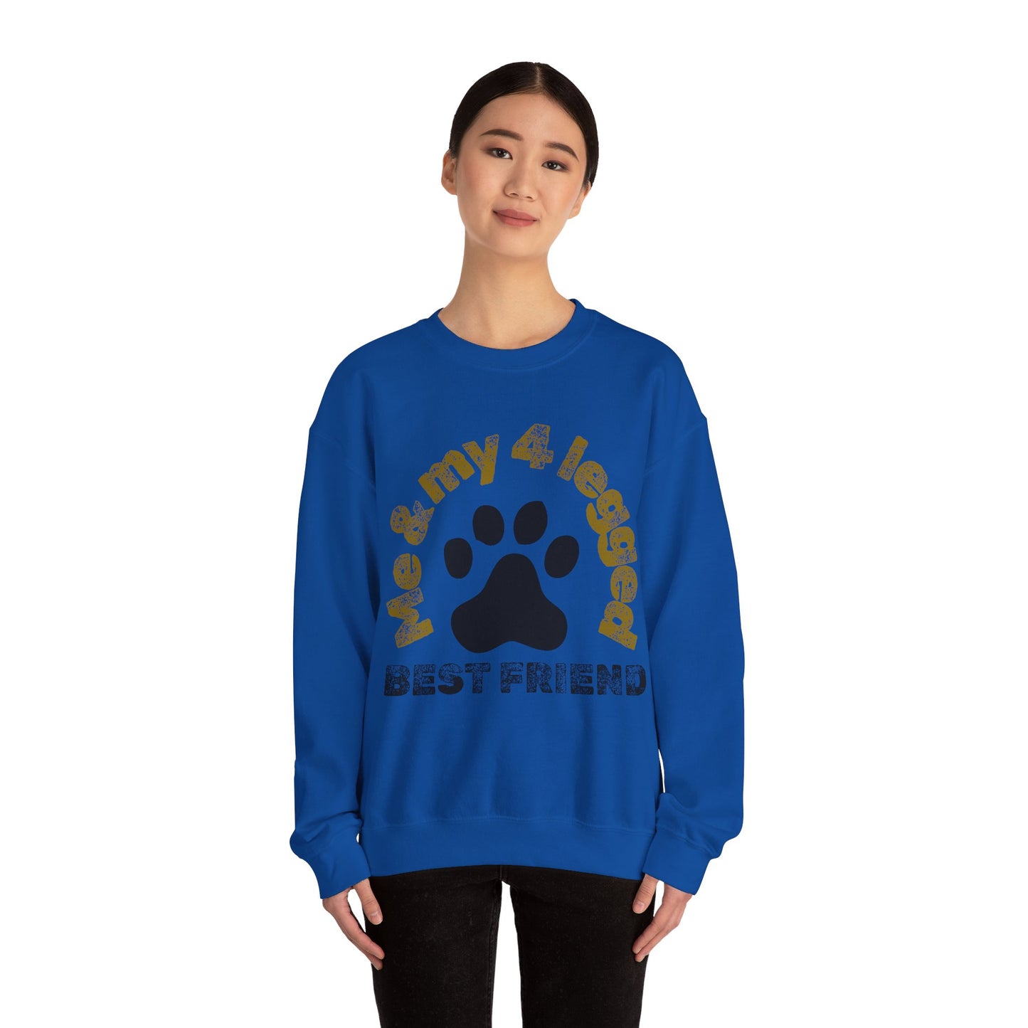 Me and 4 legged best friend Unisex Heavy Blend™ Crewneck Sweatshirt