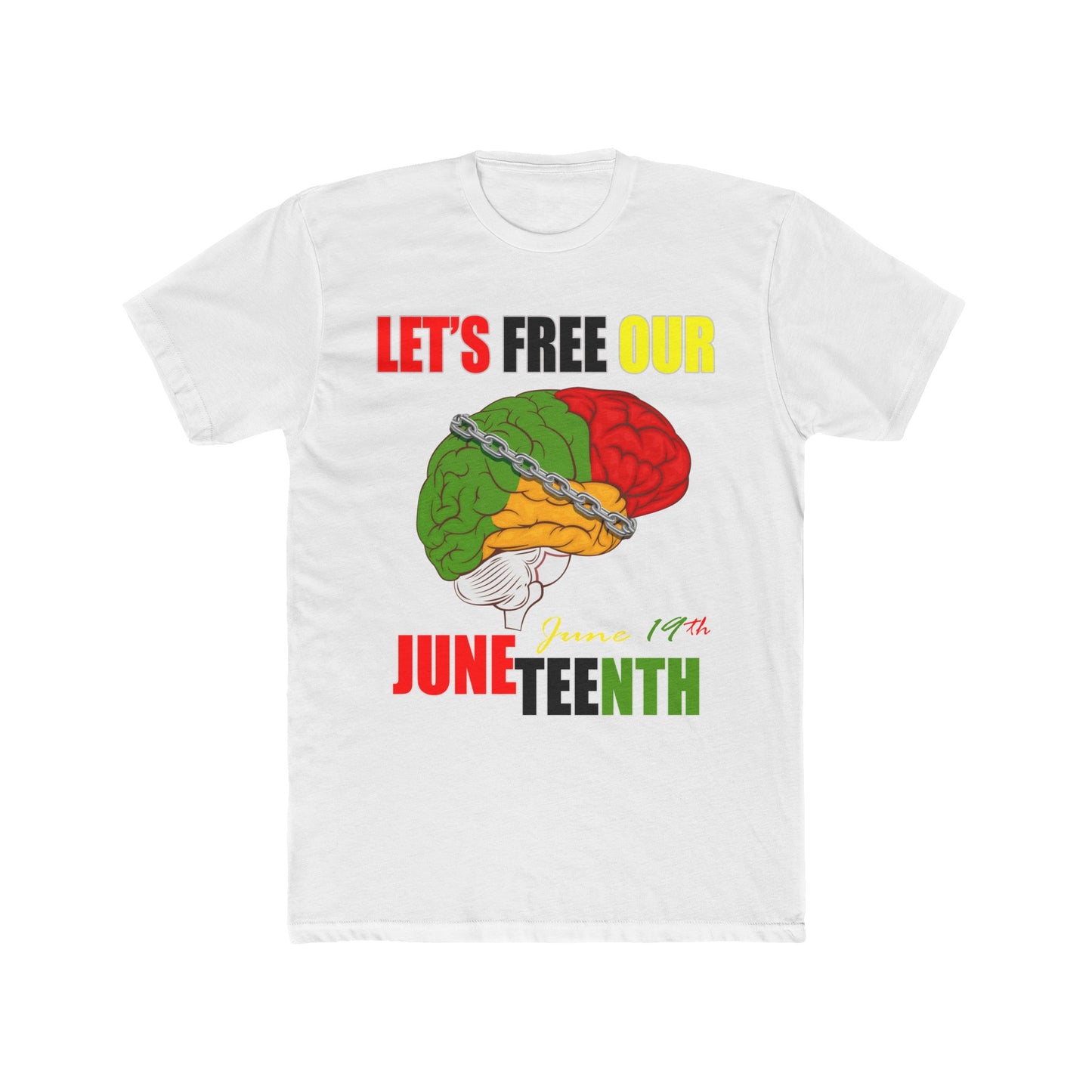 Juneteenth June 19 Unisex Cotton Crew Tee