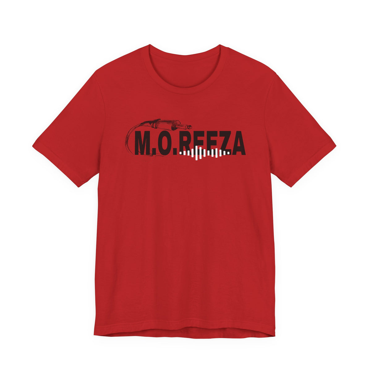 Moreeza Stylish Unisex Jersey Tee with M.O.R.E.E.Z.A Design, Trendy Casual Wear, Everyday Comfort, Perfect for Gift Giving, Graphic Tee