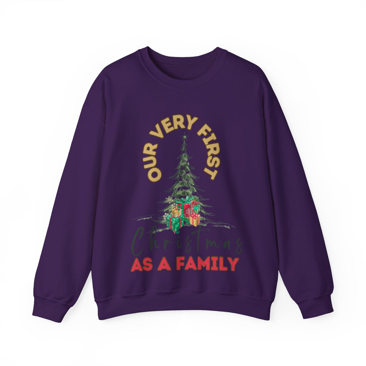 Our first Christmas as a family. Crewneck Sweatshirt