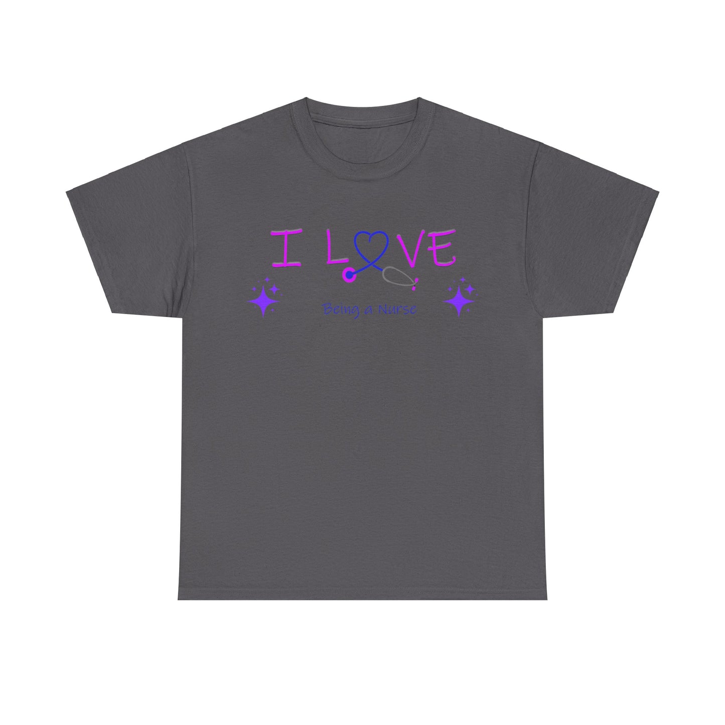 love being a nurse Unisex Heavy Cotton Tee