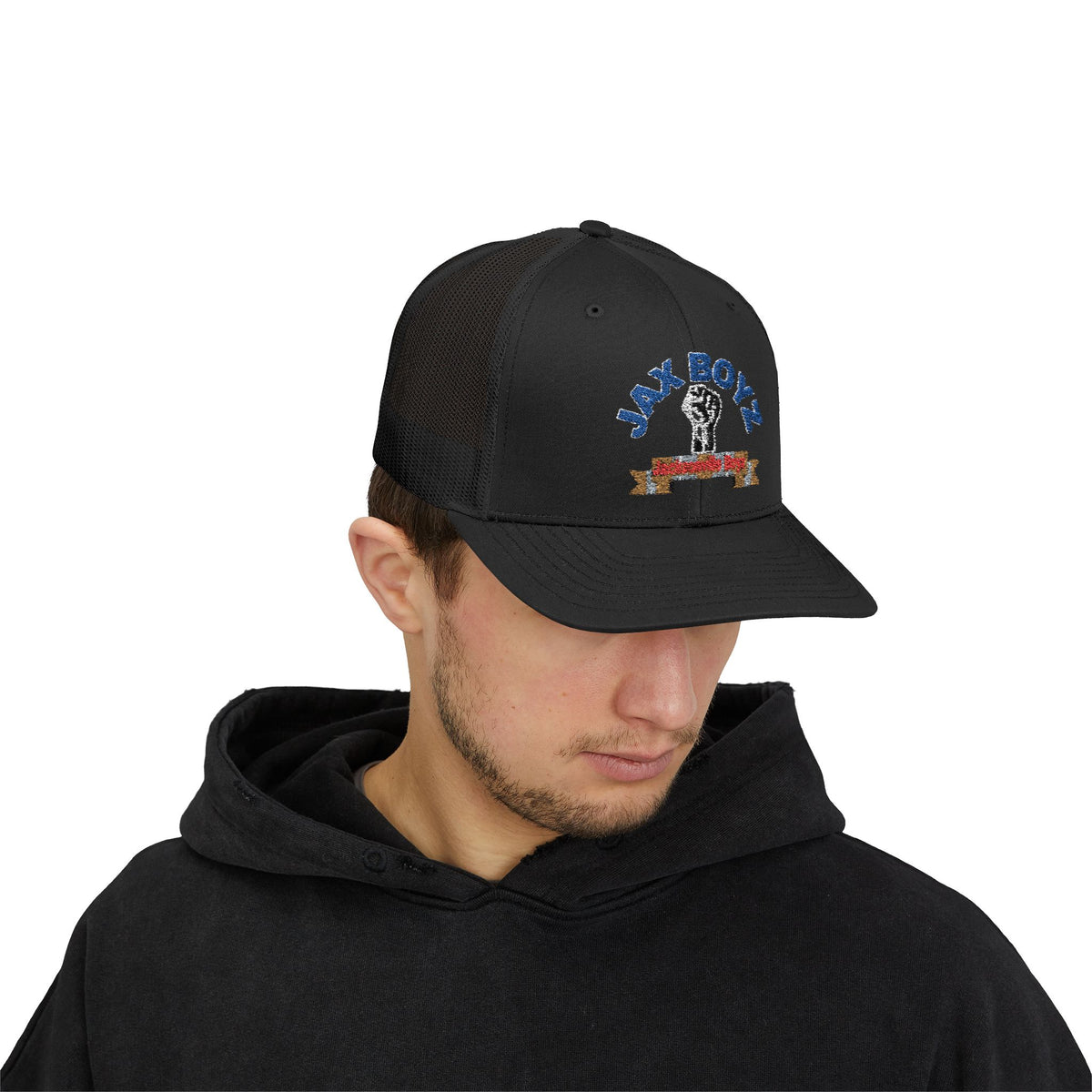 Bold Empowerment Snapback Trucker Cap | Rebel Style Hat | JAX BOYZ | Men’s Fashion | Casual Wear | Perfect for Events and Everyday