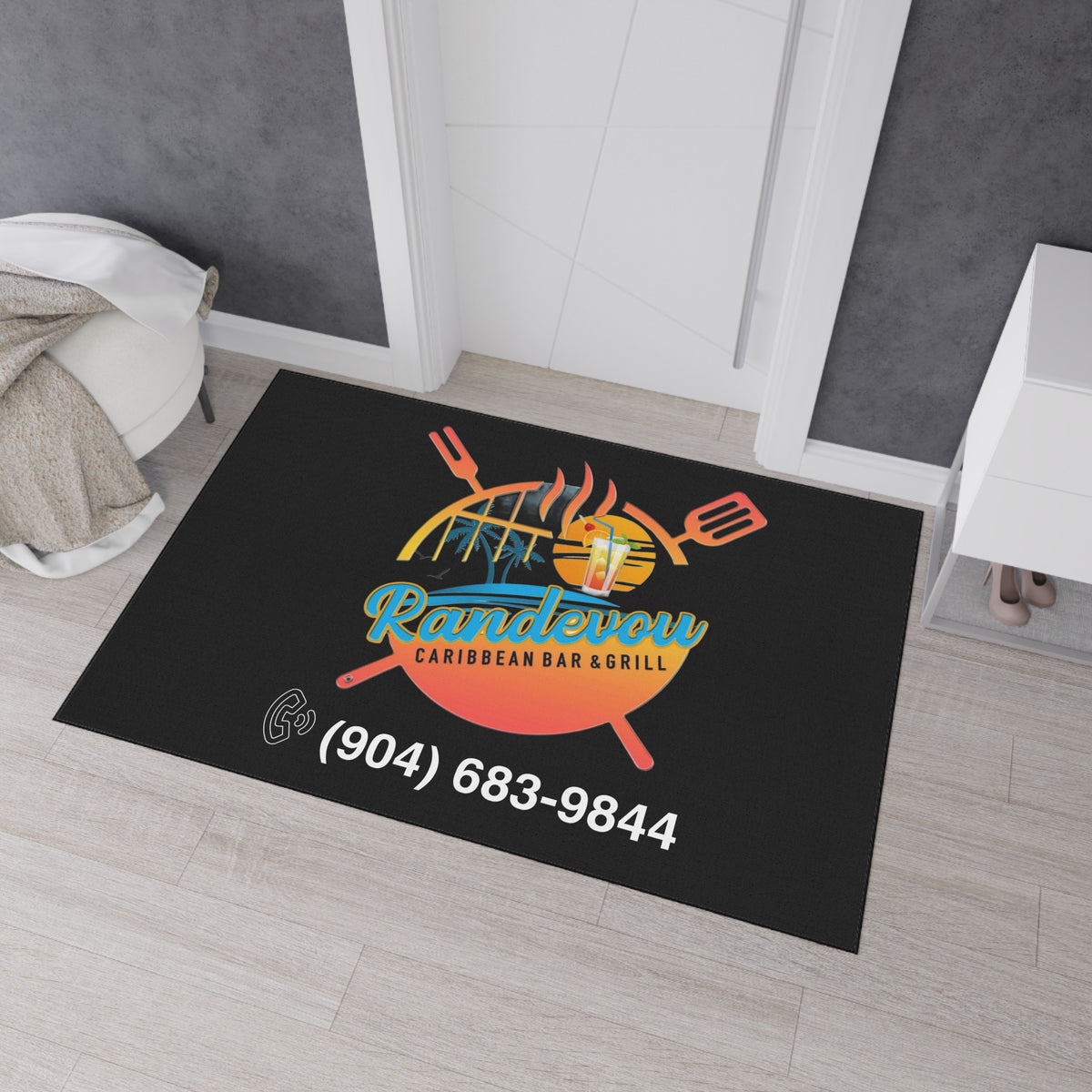 Randevous Bar and Grilled Heavy Duty Floor Mat