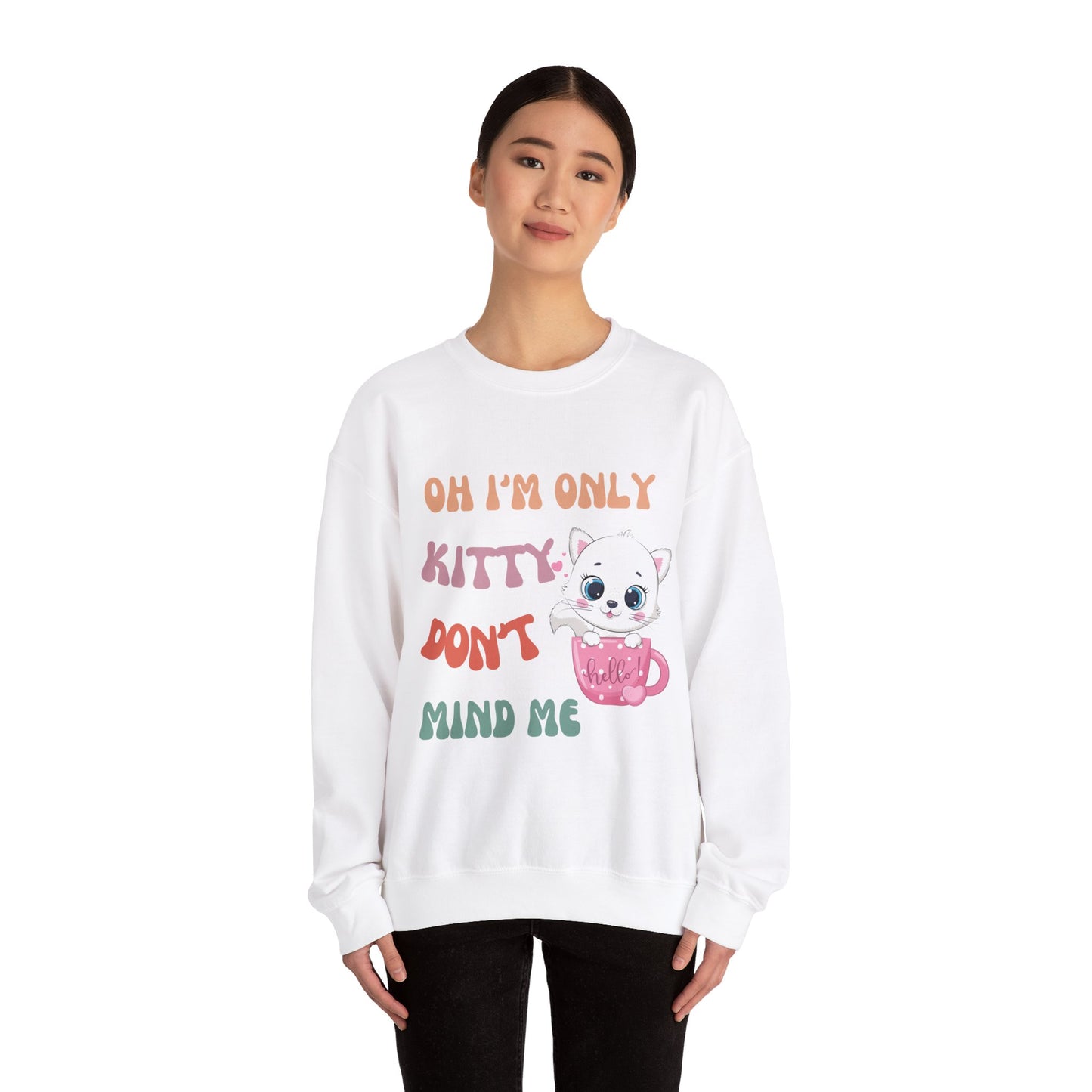 I'm only kitty Unisex Heavy Blend™ Crewneck Sweatshirt