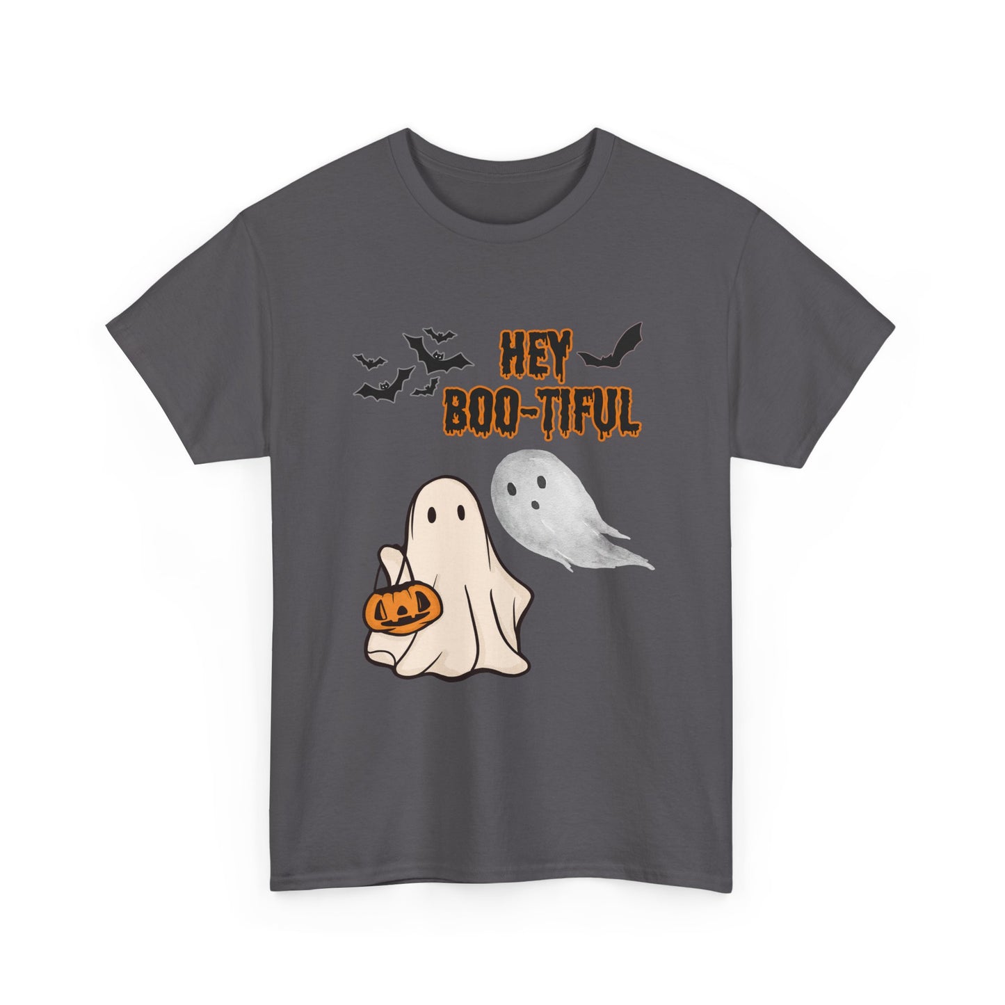 Halloween shirt, Hey Boo-tiful Unisex Heavy Cotton Tee