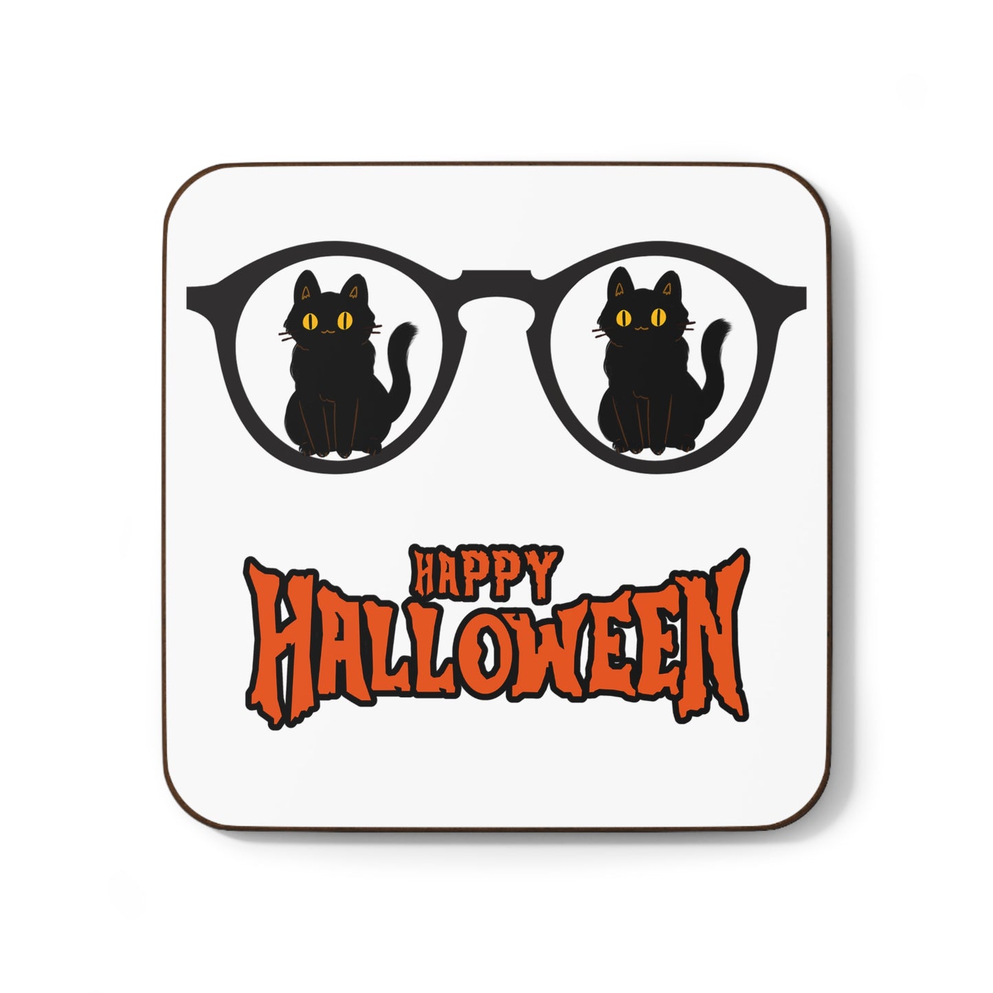 CatHalloween, Hardboard Back Coaster