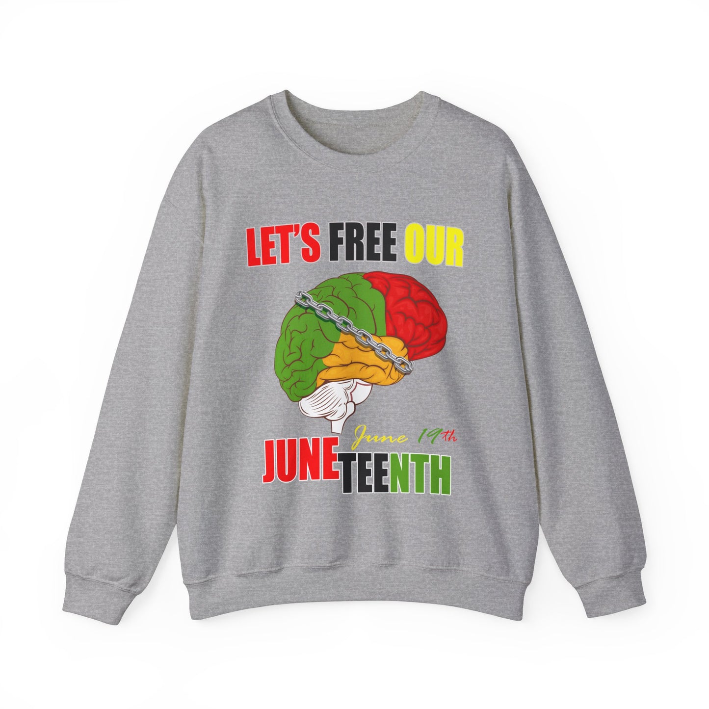 Juneteenth June 19 Unisex Heavy Blend™ Crewneck Sweatshirt