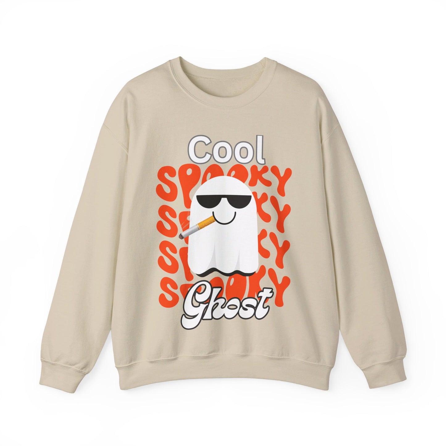 Cool Spooky Ghost Unisex Heavy Blend™ Crewneck Sweatshirt