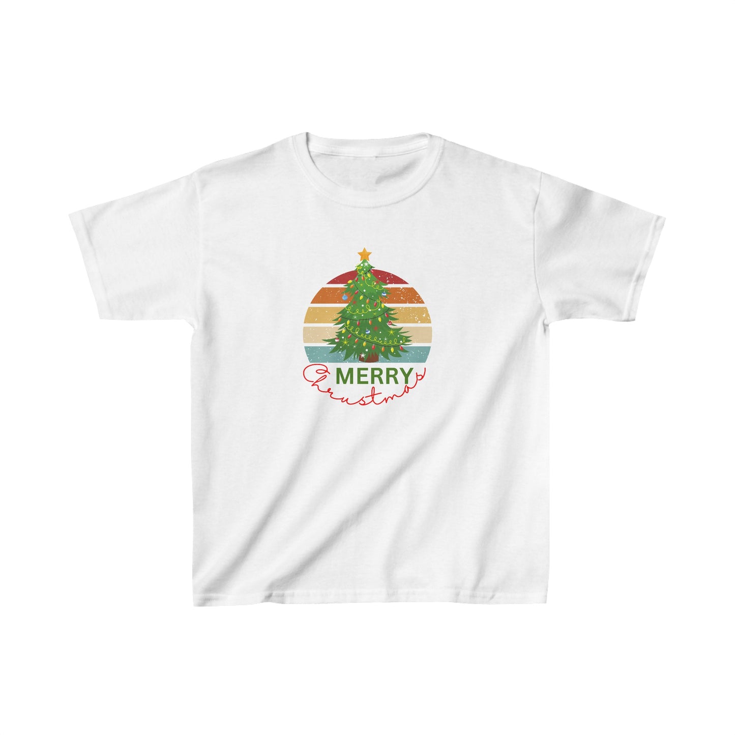 Merry Christmas. Kids Heavy Cotton™ Tee