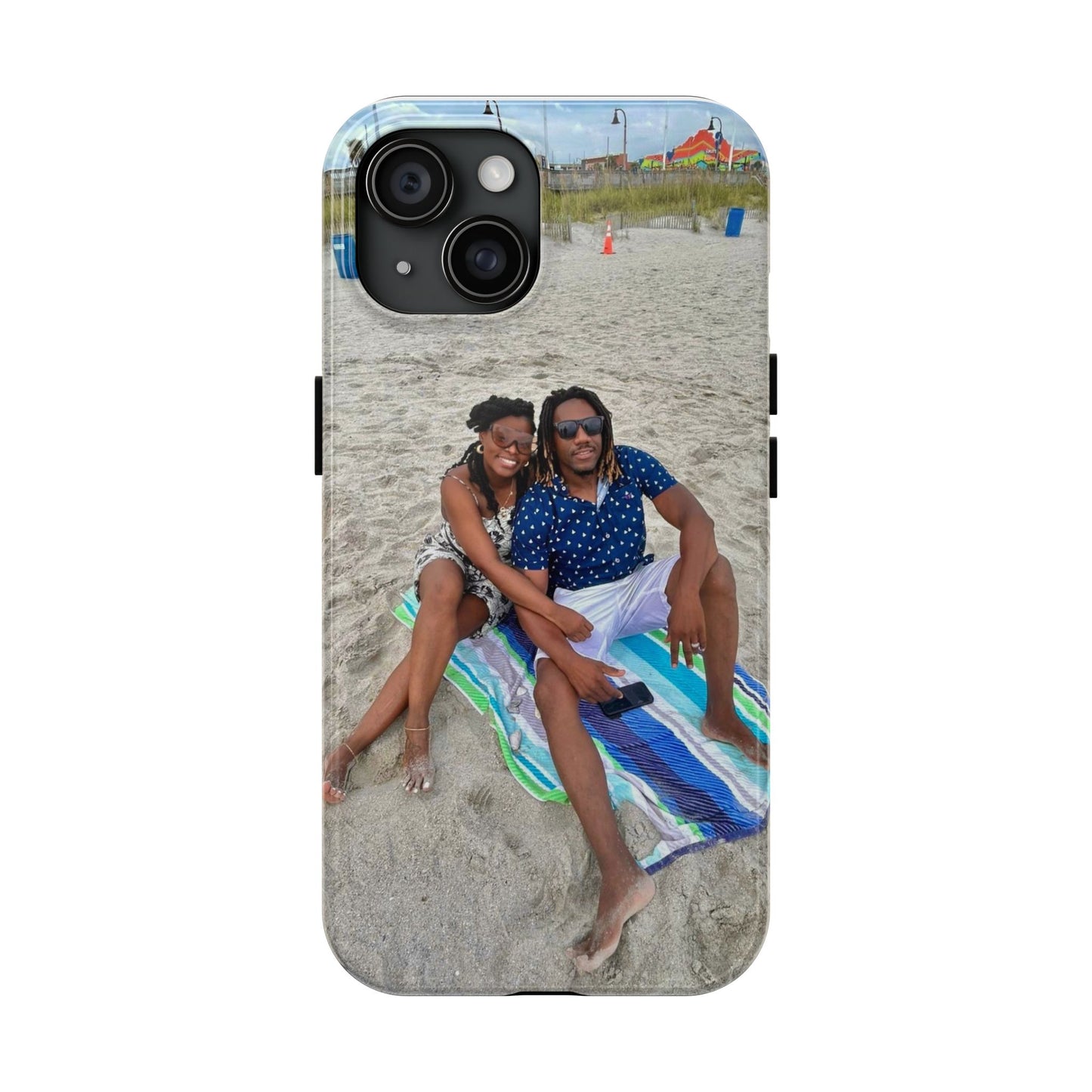 Personalized Tough Phone Cases, Customizable Phone Cover, Durable Phone Protection, Beach Memories Case, Unique Gift Idea, Summer Vibes