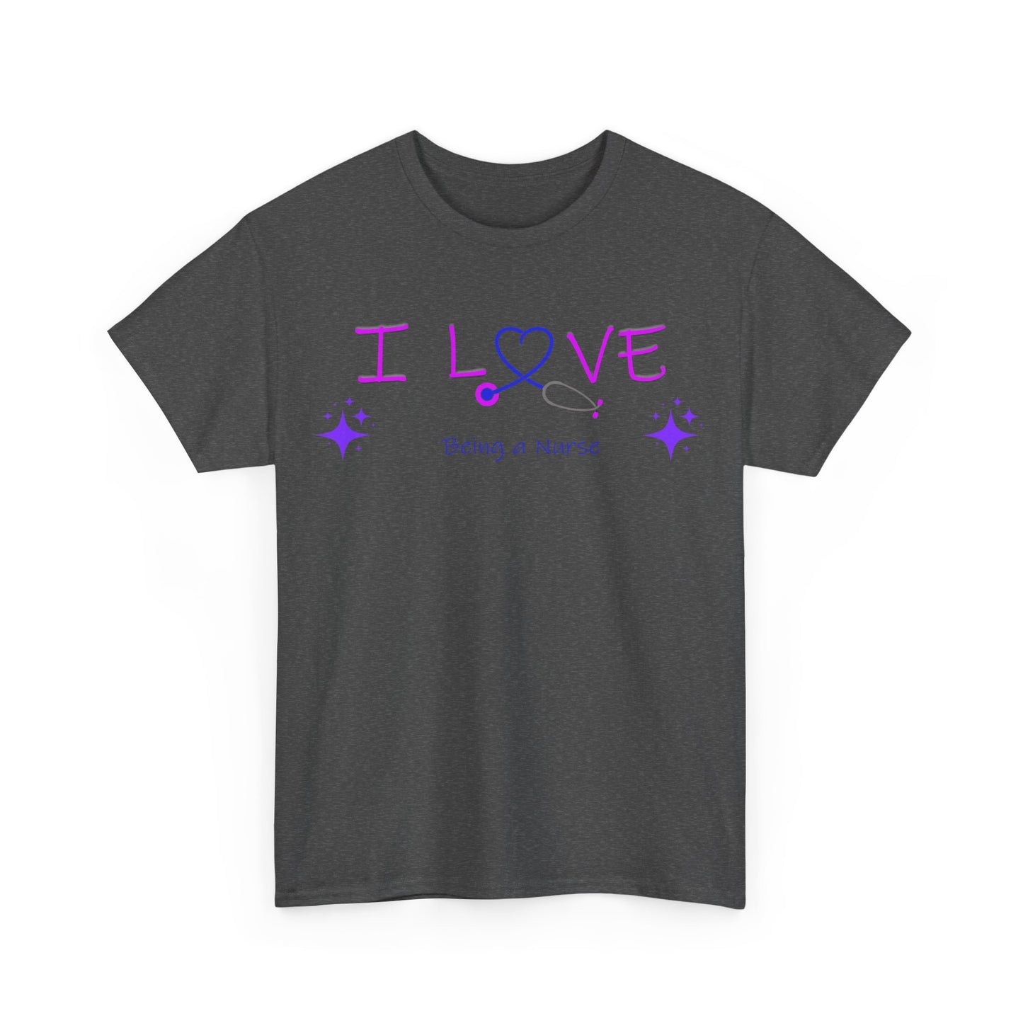 love being a nurse Unisex Heavy Cotton Tee