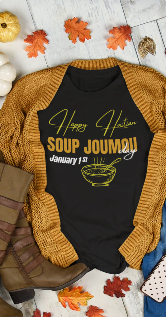 Happy Haitian soup joumou day Unisex Softstyle T-Shirt