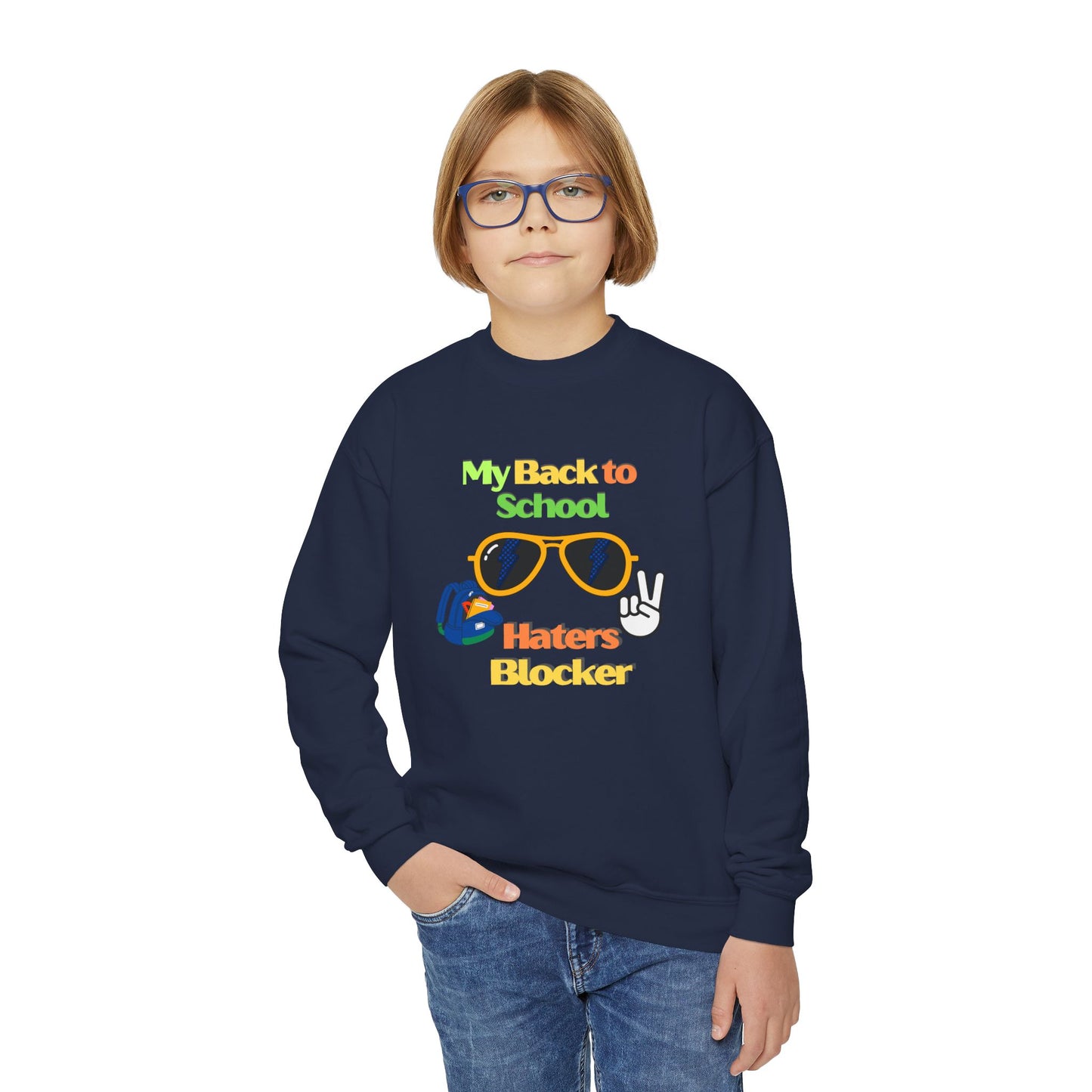 My back to school Youth Crewneck Sweatshirt