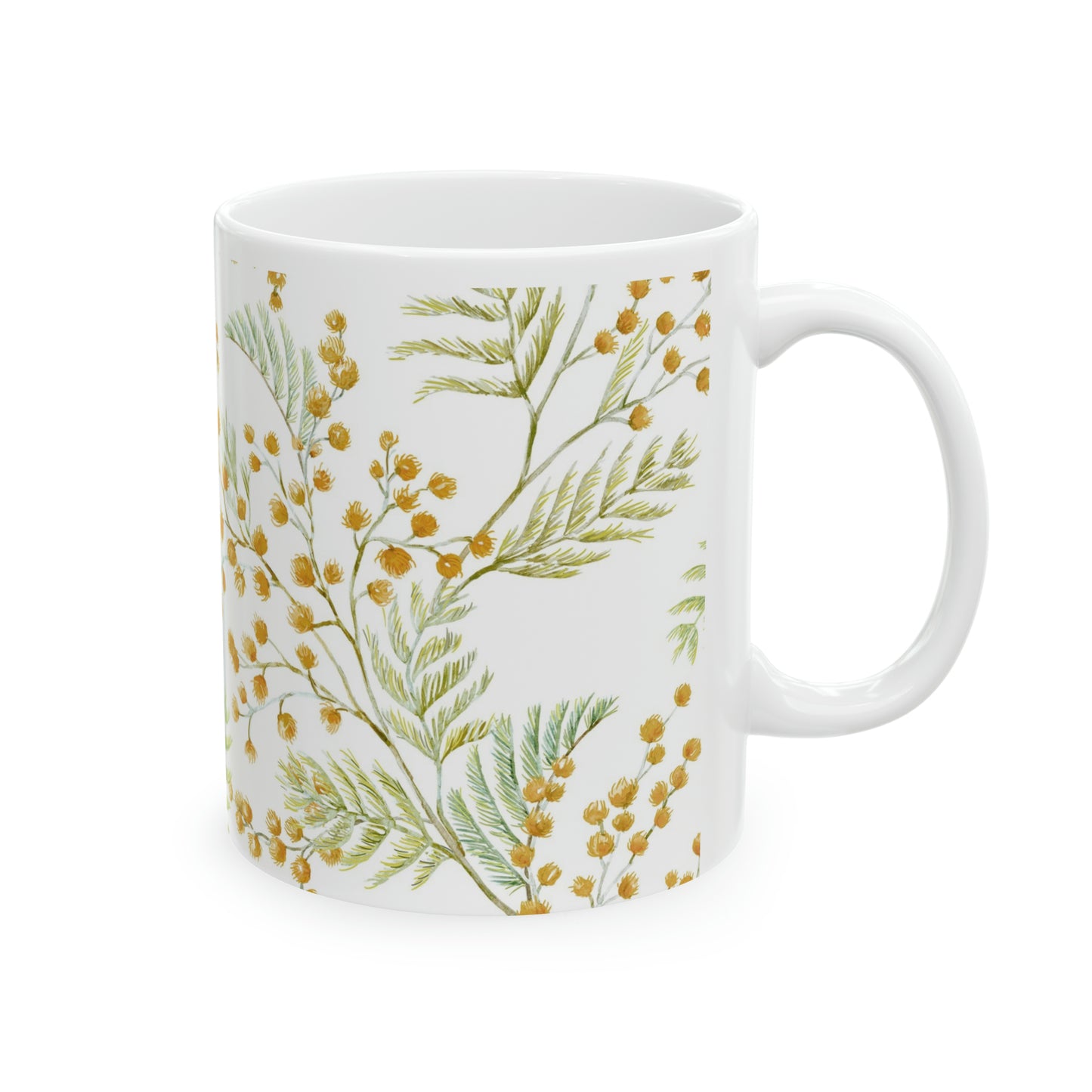 Floral Ceramic Mug, 11oz