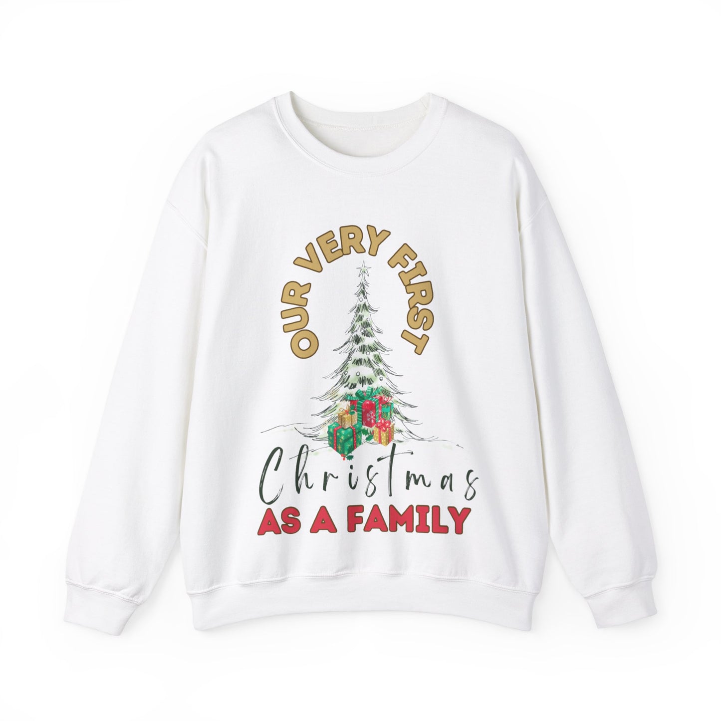 Our first Christmas as a family. Crewneck Sweatshirt