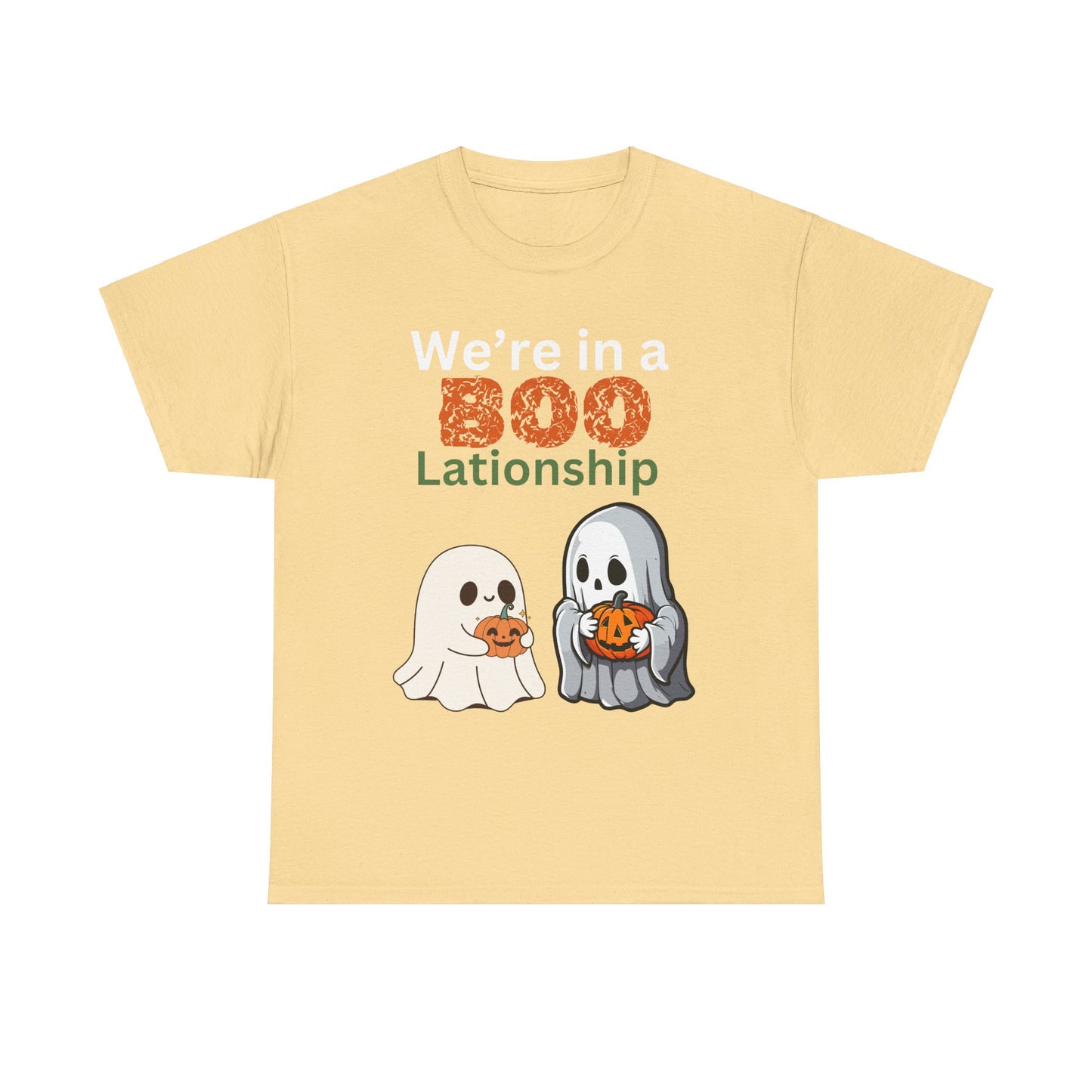 Matching Halloween shirt for couple in a relationship we’re in a boo patio shop