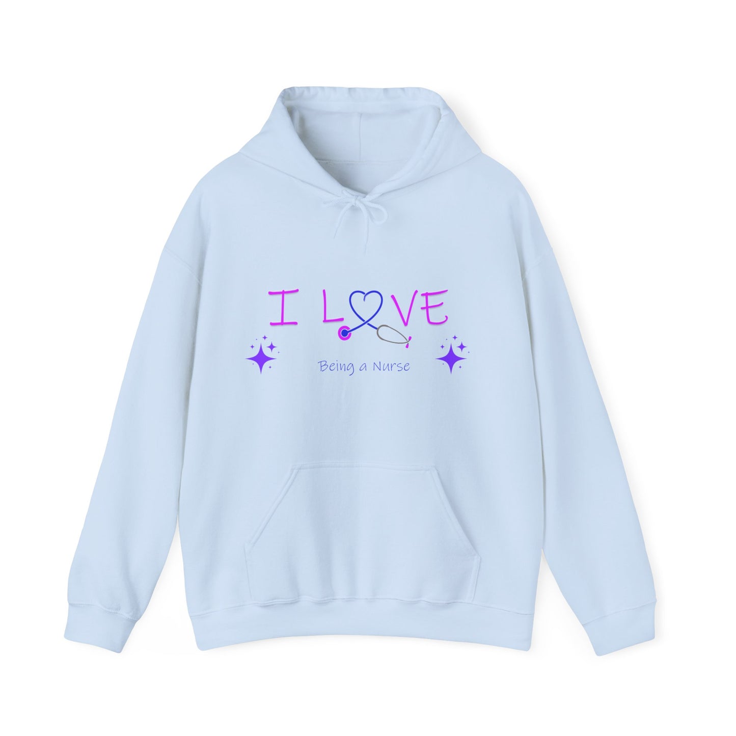 I love being a nurse Unisex Heavy Blend™ Hooded Sweatshirt