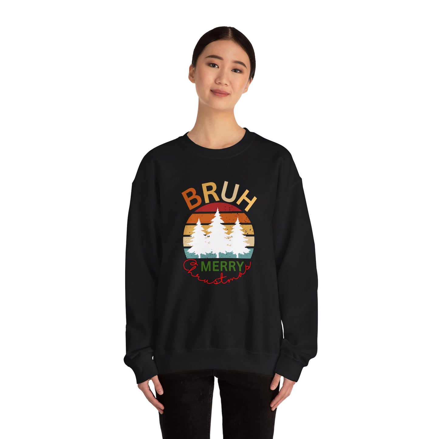 Bruh merry Christmas. Christmas sweat shirt,