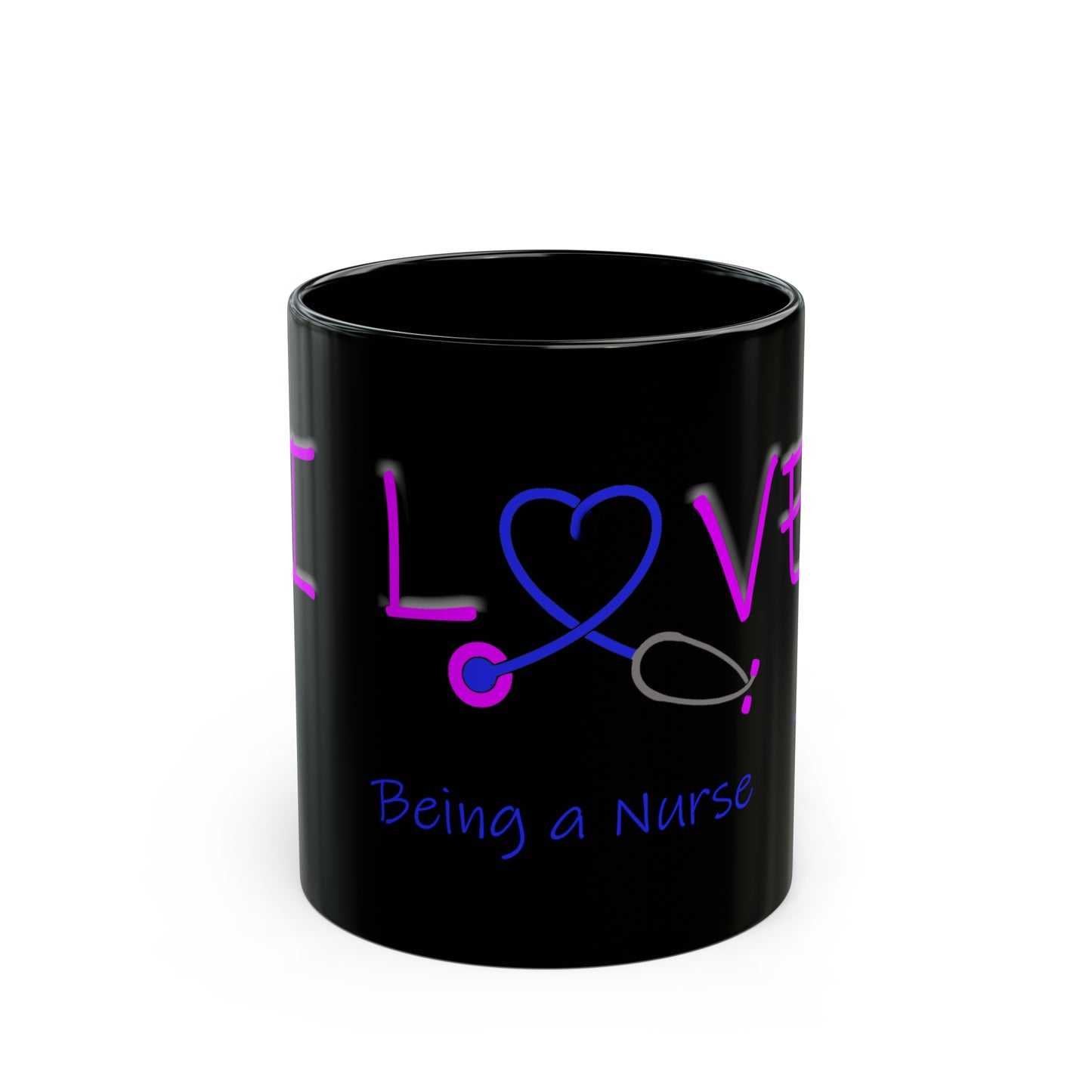 Love nurse Black Mug (11oz, 15oz)