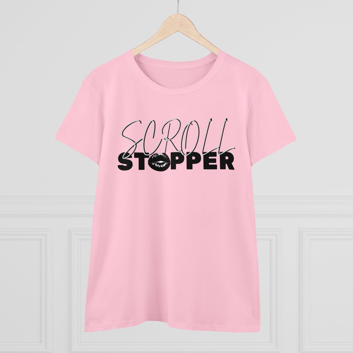 Scroll stopper cute Women's Midweight Cotton Tee